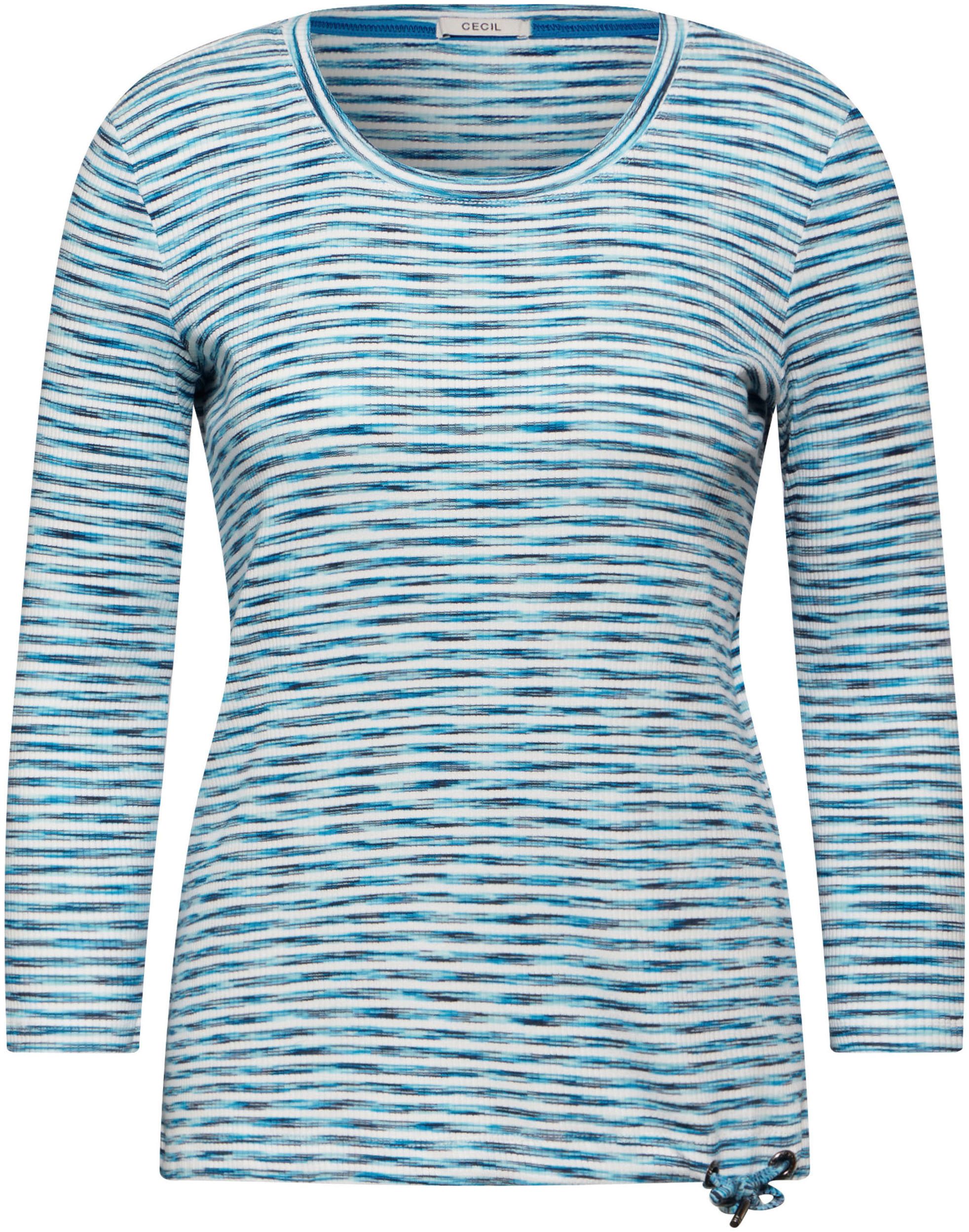 Cecil Shirt met 3 4 mouwen met gestreept patroon