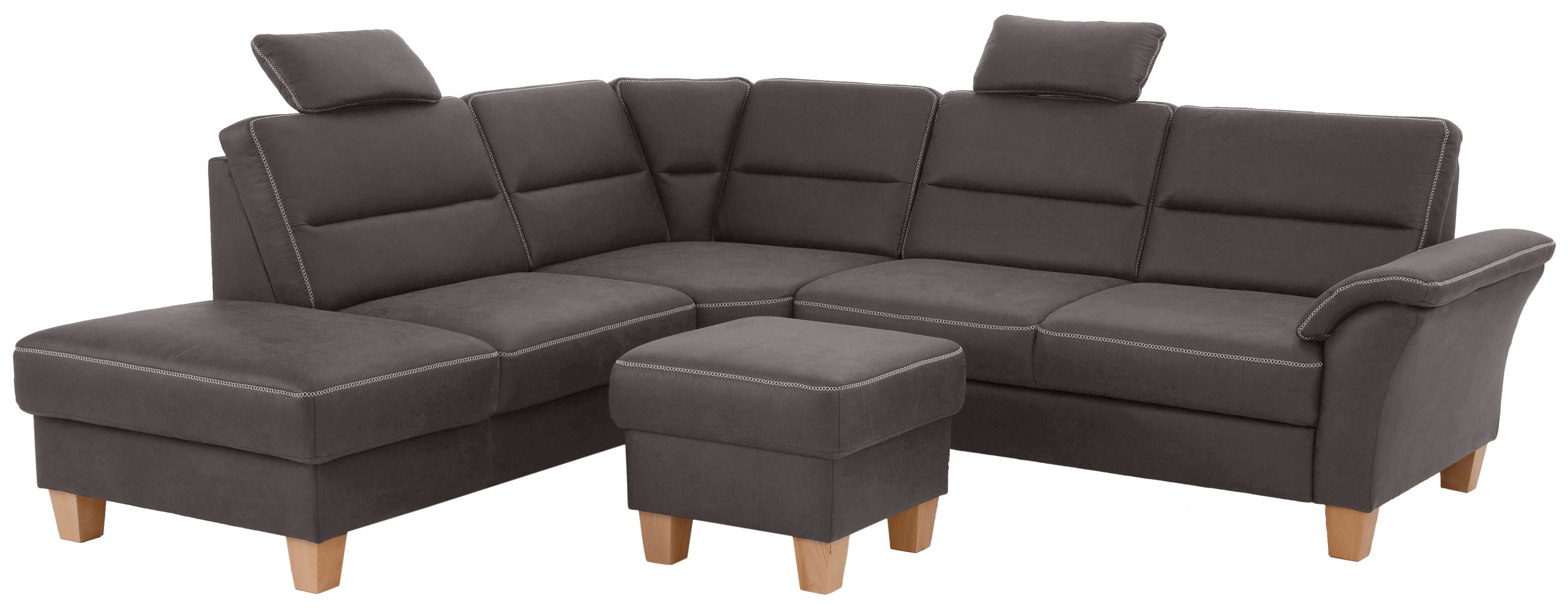 Home affaire Hoekbank Soleo L-model comfortabel door trapezehoek met relaxfunctie, ook met slaapfunctie