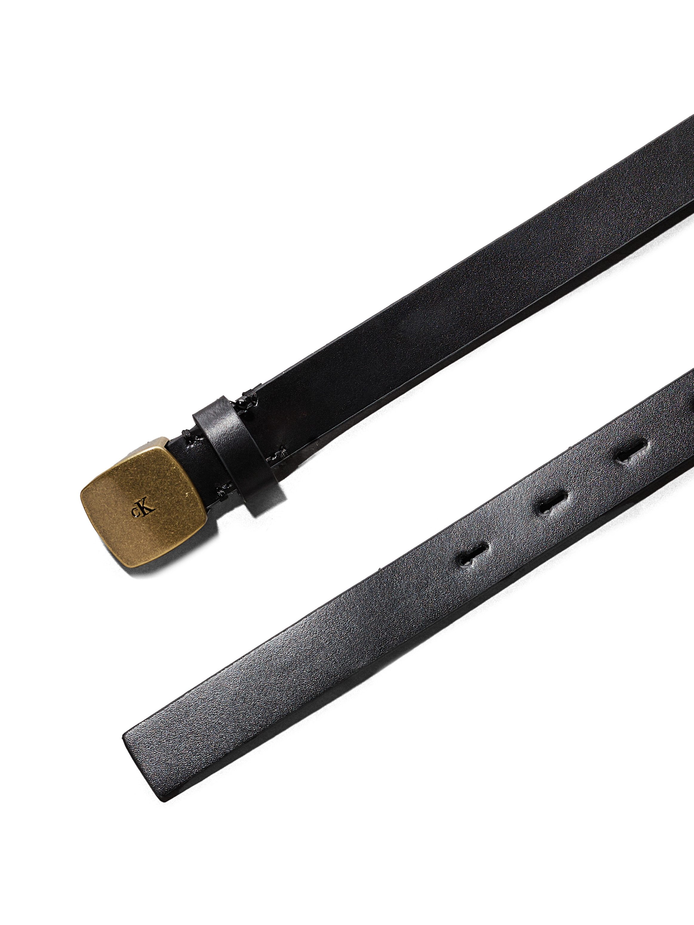 Calvin Klein Leren riem CASUAL PLAQUE BUCKLE 20MM