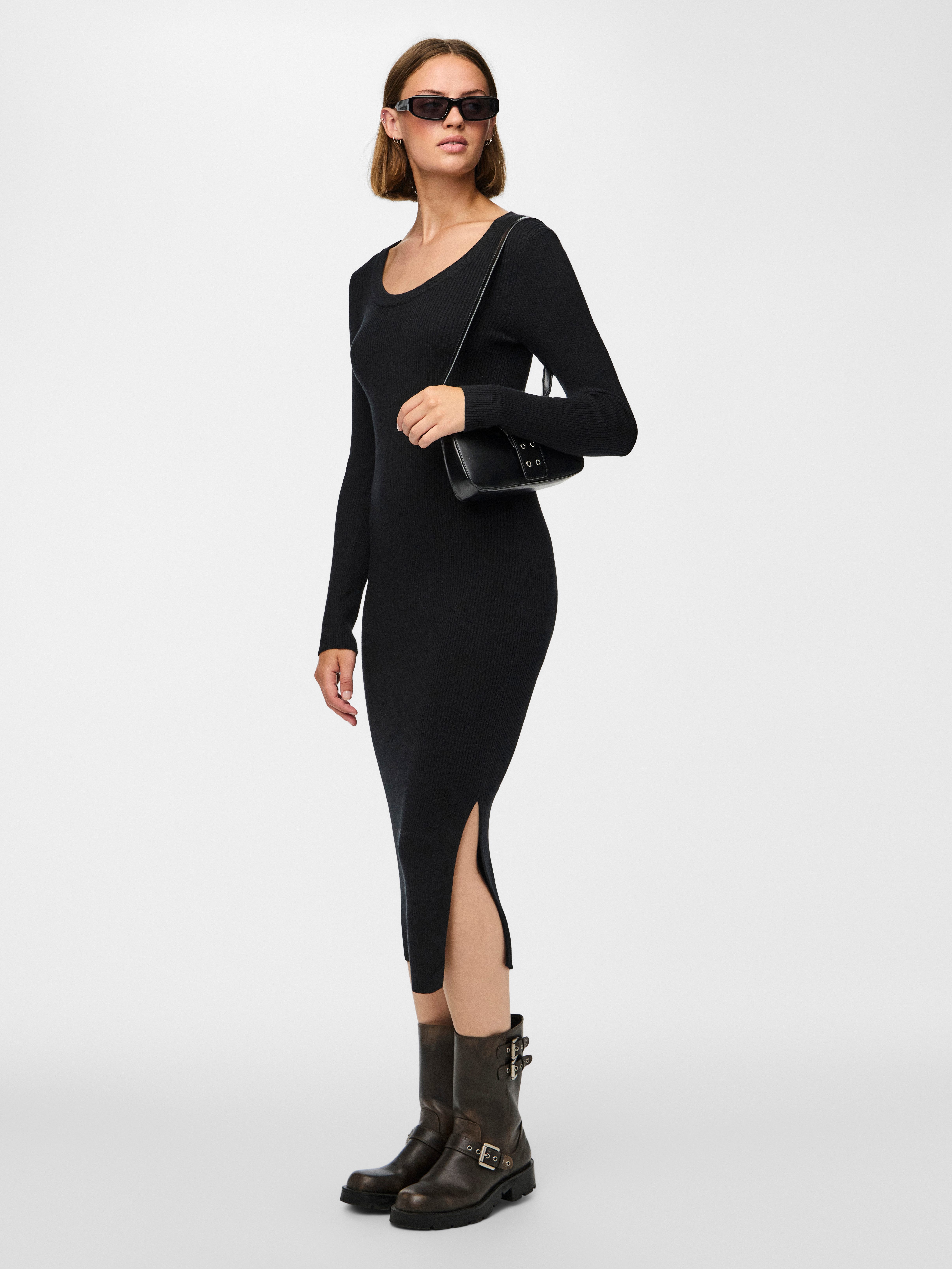pieces Gebreide jurk PCMIRA LS KNIT DRESS NOOS BC
