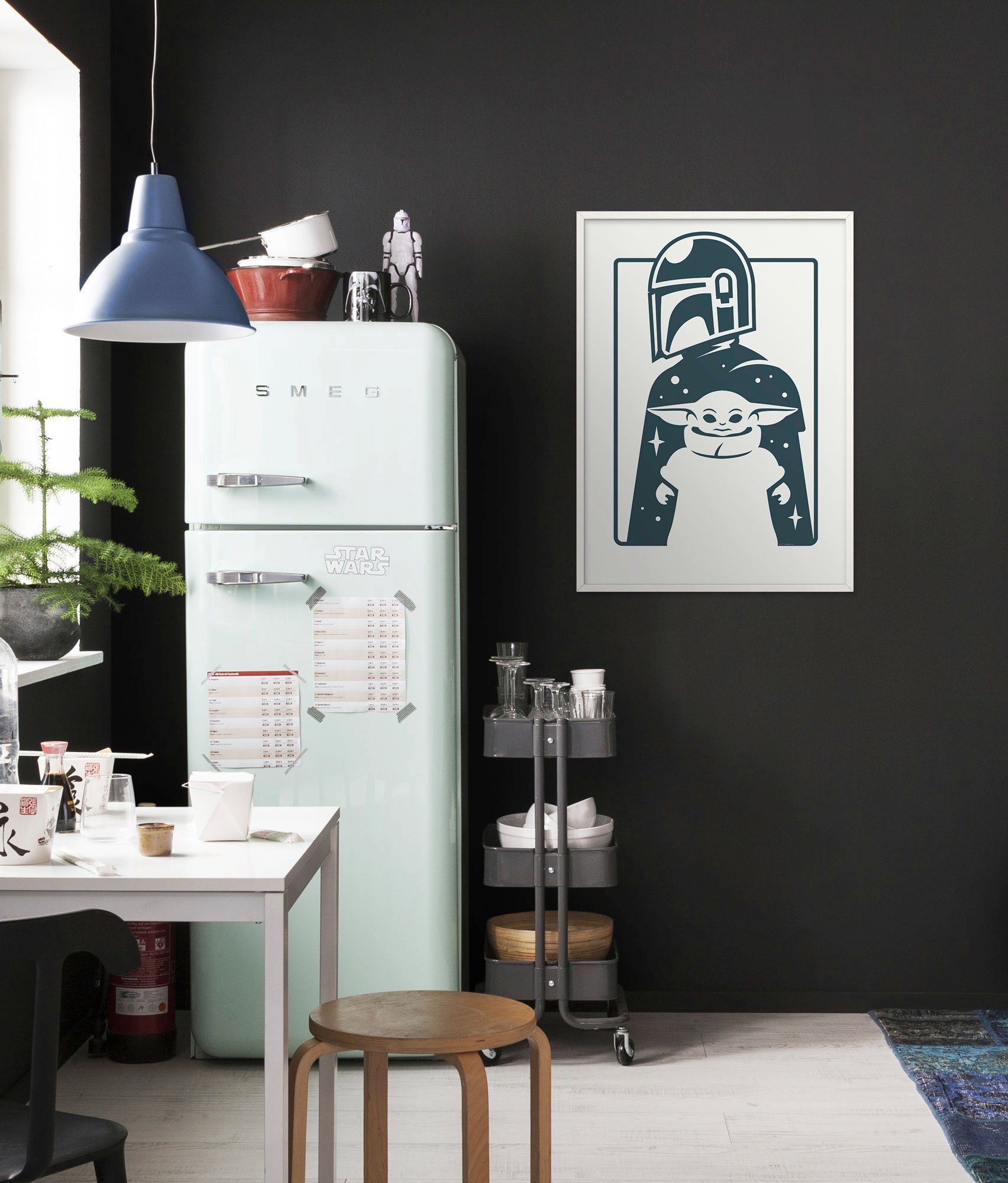 Komar Artprint Mandalorian The Child and Father Kinderkamer, slaapkamer, woonkamer (1 stuk)