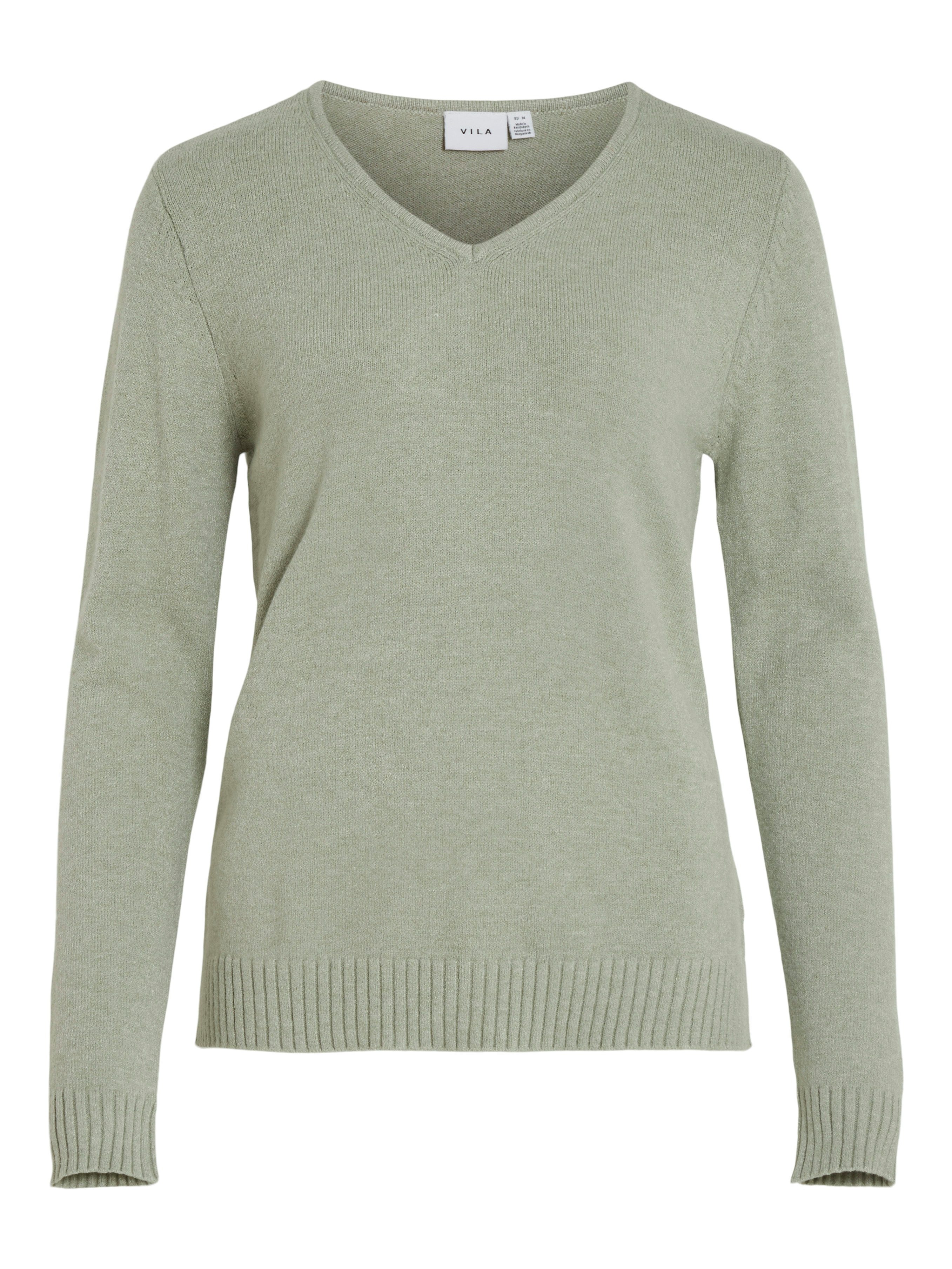 Vila Trui met V-hals VIRIL V-NECK L S KNIT TOP NOOS