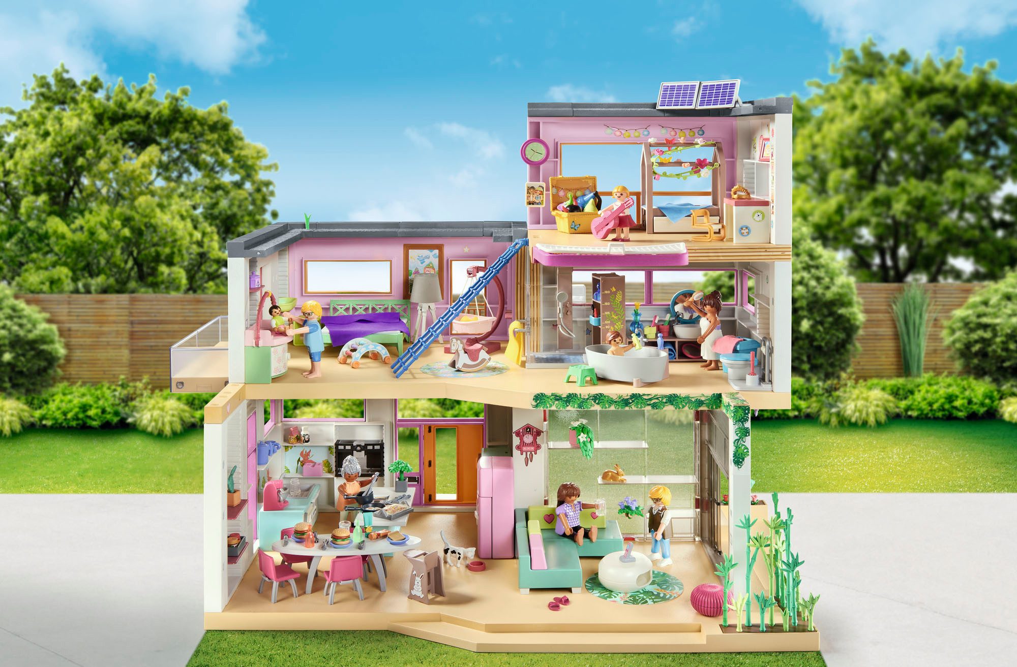 Playmobil® Constructie-speelset Woonhuis met Wintertuin (71607), myLife (312-delig)