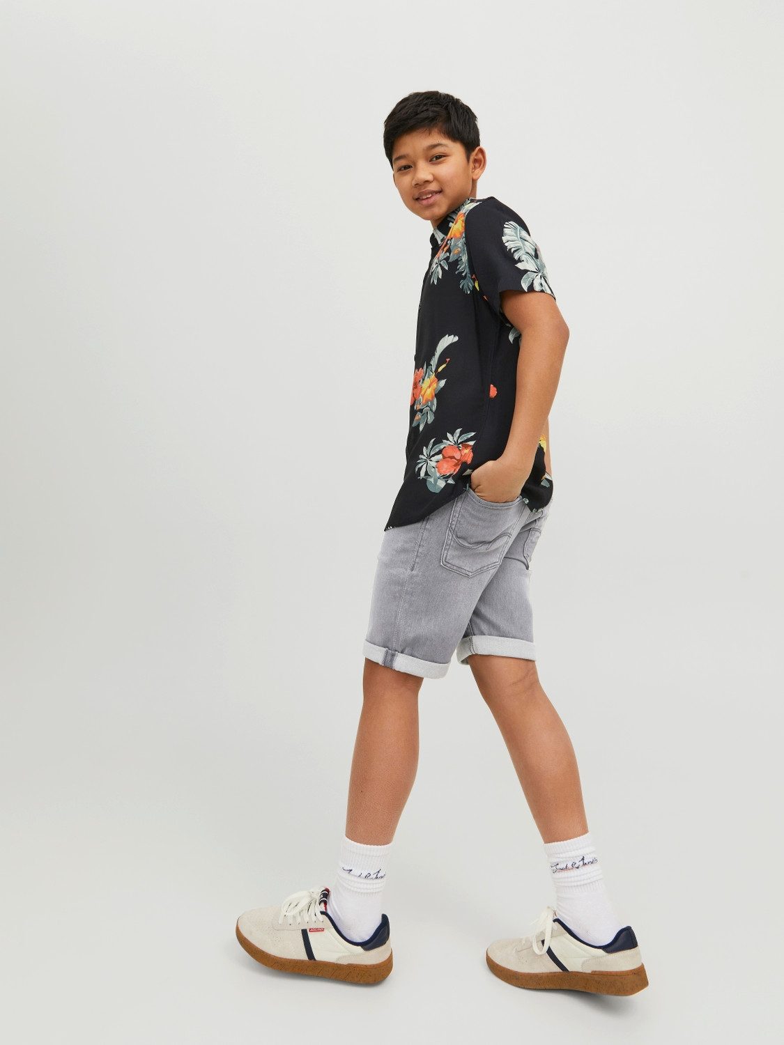 Jack & Jones Junior Jeansshort JJIRICK JJICON SHORTS GE