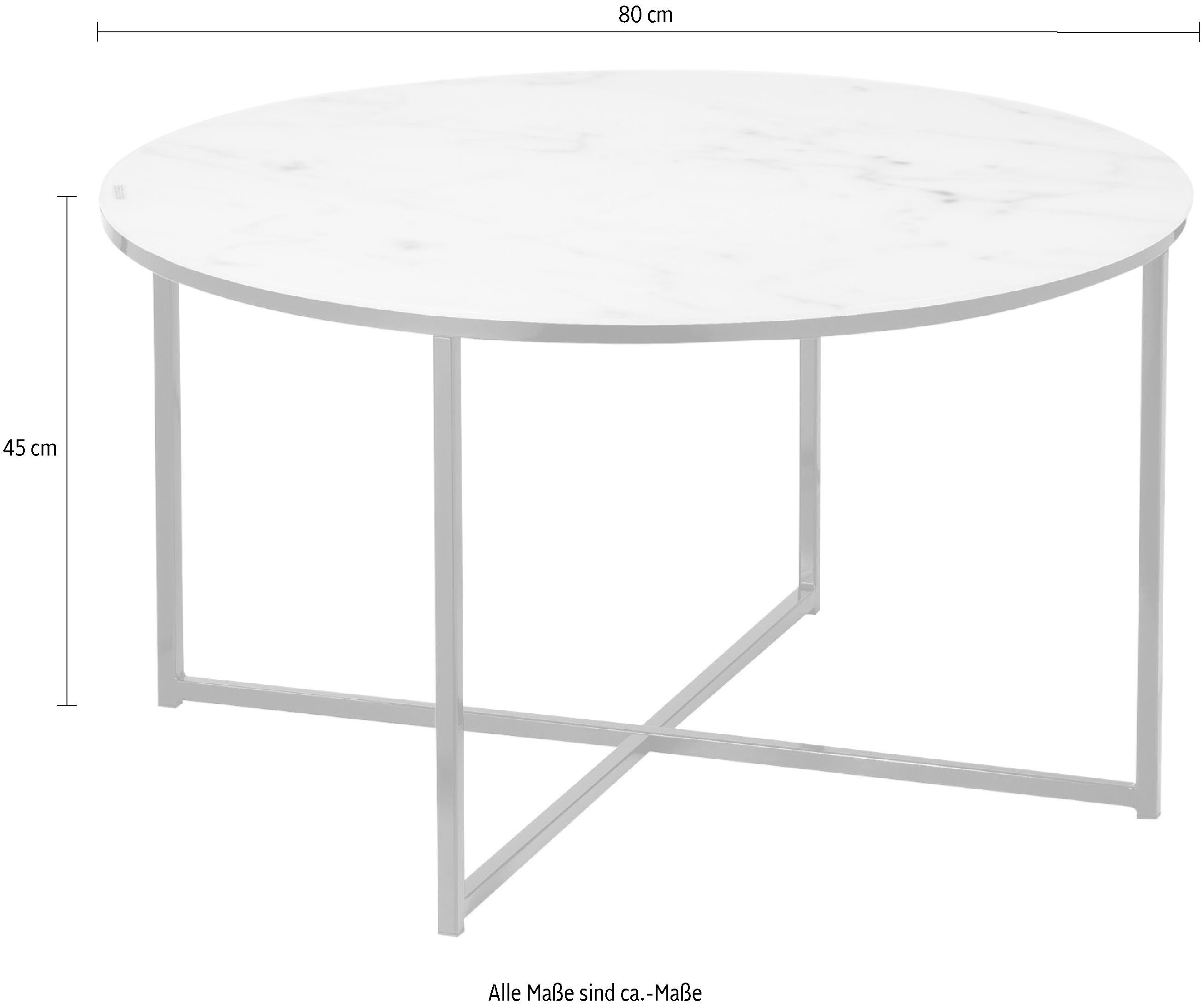 SalesFever Salontafel Tafelblad in marmerlook