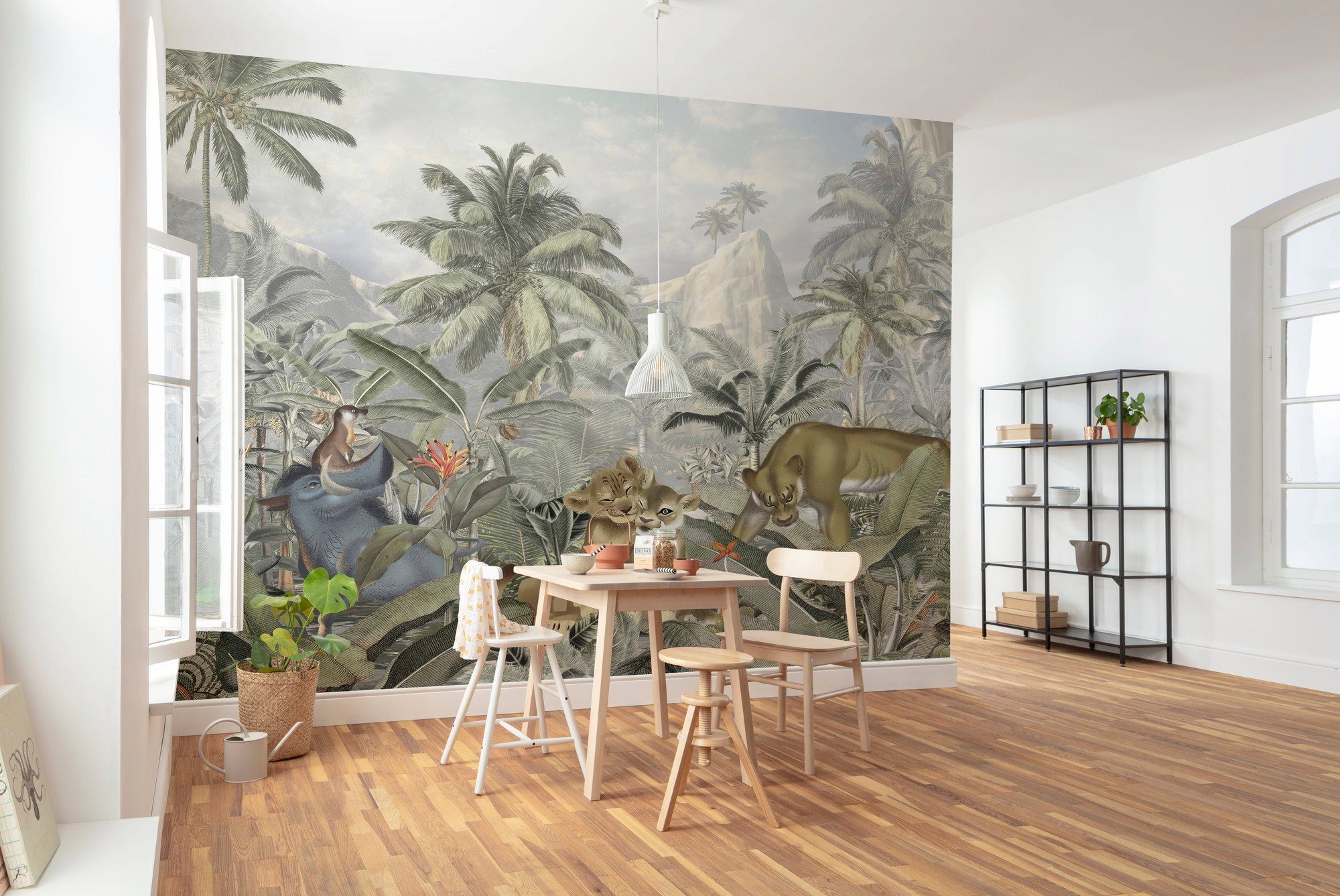 Komar Vliesbehang Digitale print vlies - Lion King Mountains - Afmeting 300 x 280 cm (set)