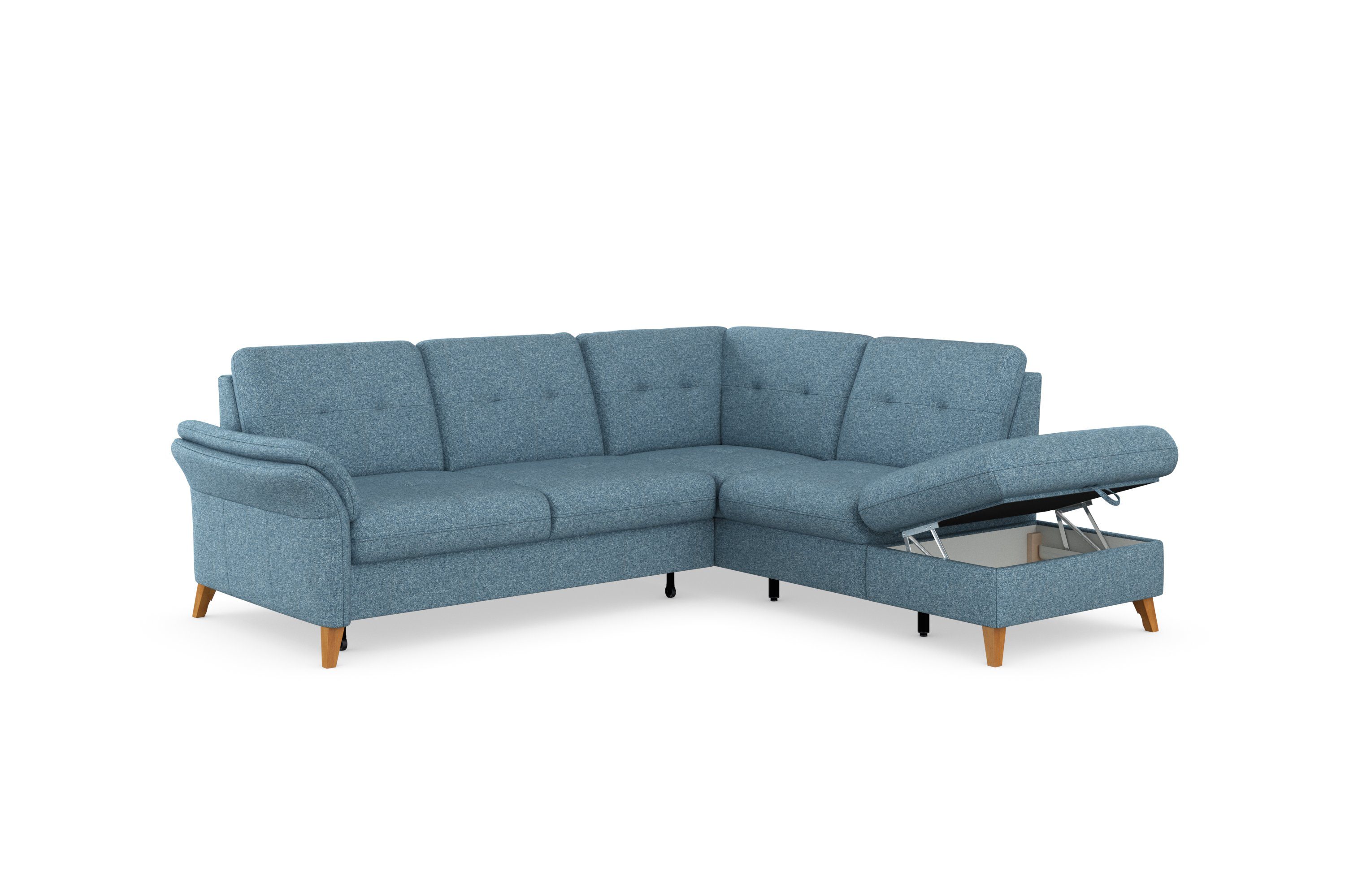 sit&more Hoekbank Göteborg inclusief zitdiepteverstelling, optioneel met bedfunctie & bedlade