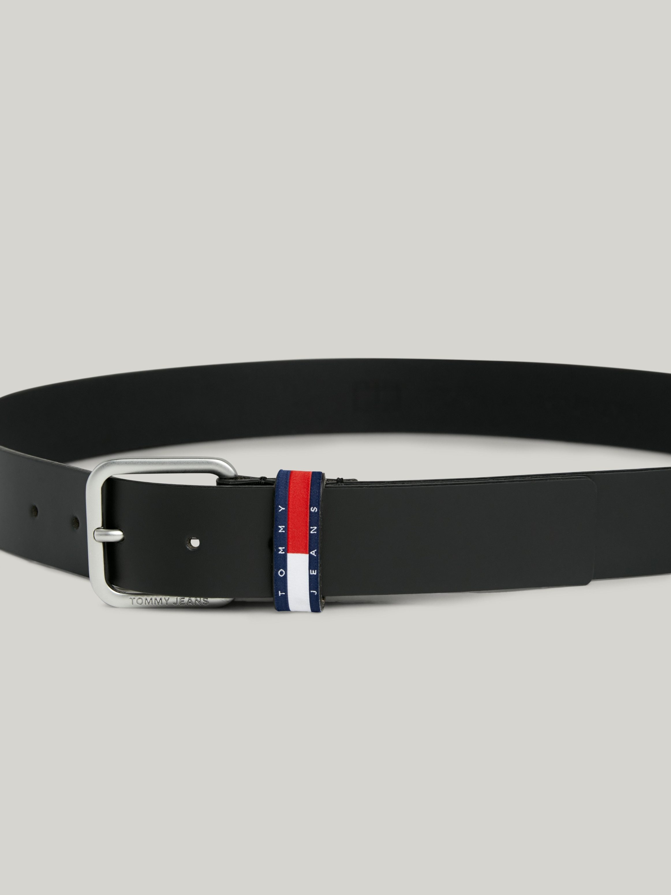 TOMMY JEANS Leren riem TJM RYAN 3.5 Lus met -badge