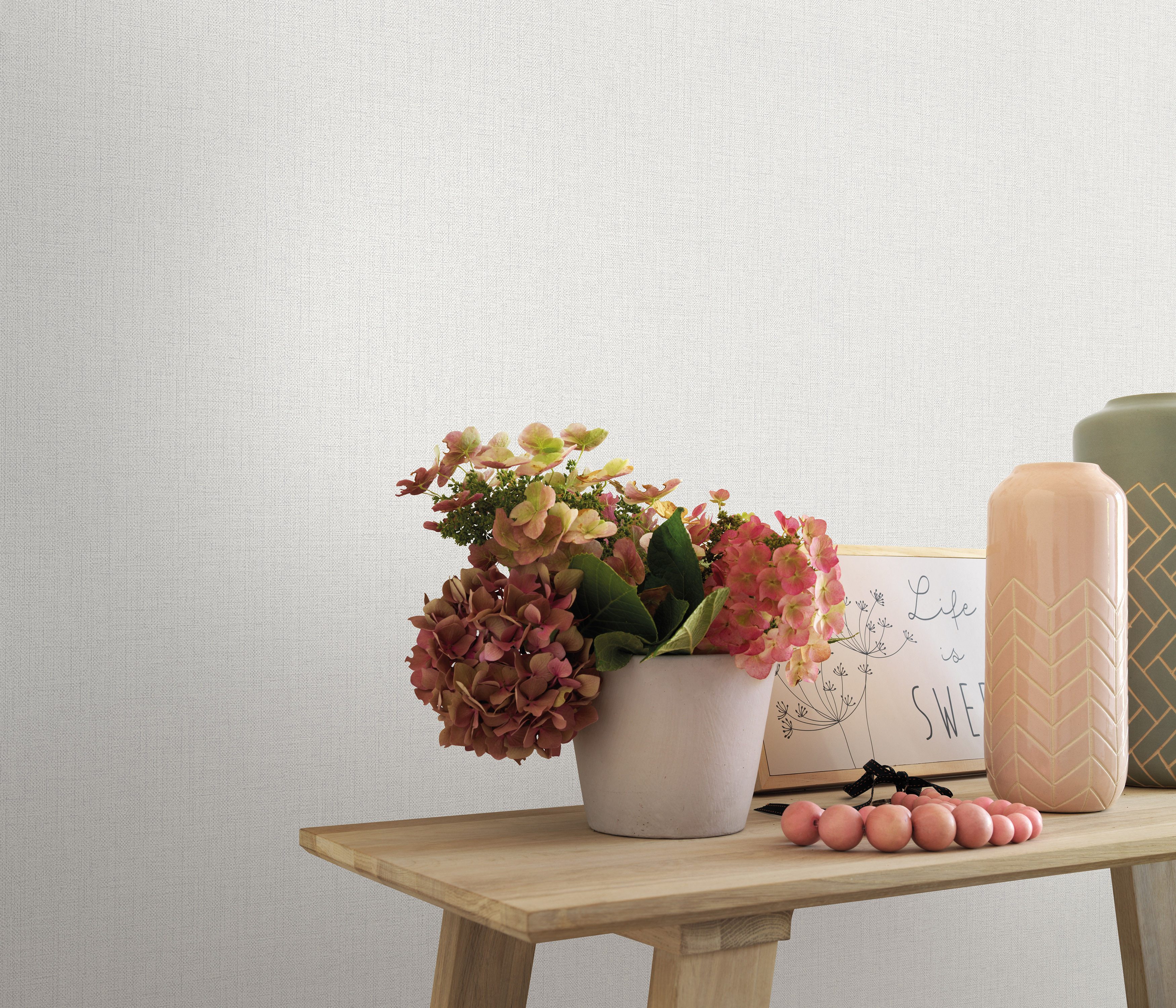 Erismann Vliesbehang PVC-vrije vliesbehang ELIN (1 stuk) zelfklevend behang beige
