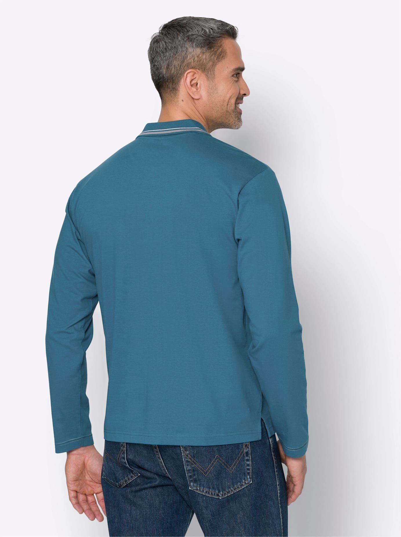 Classic Poloshirt met lange mouwen Poloshirt (1-delig)