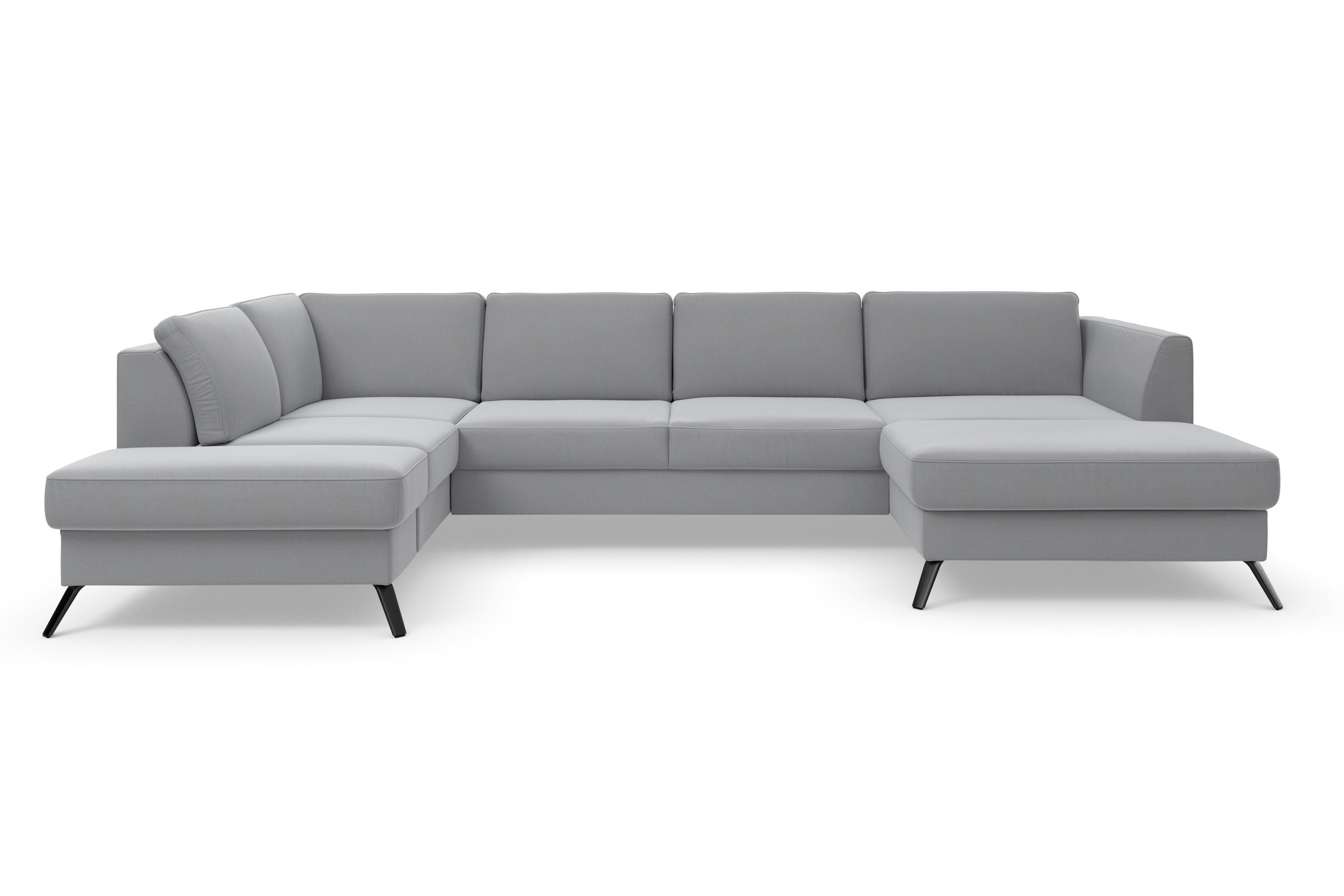 sit&more Zithoek Olsen U-vorm inclusief zitdiepteverstelling, naar keuze met slaapfunctie, 15 cm hoog