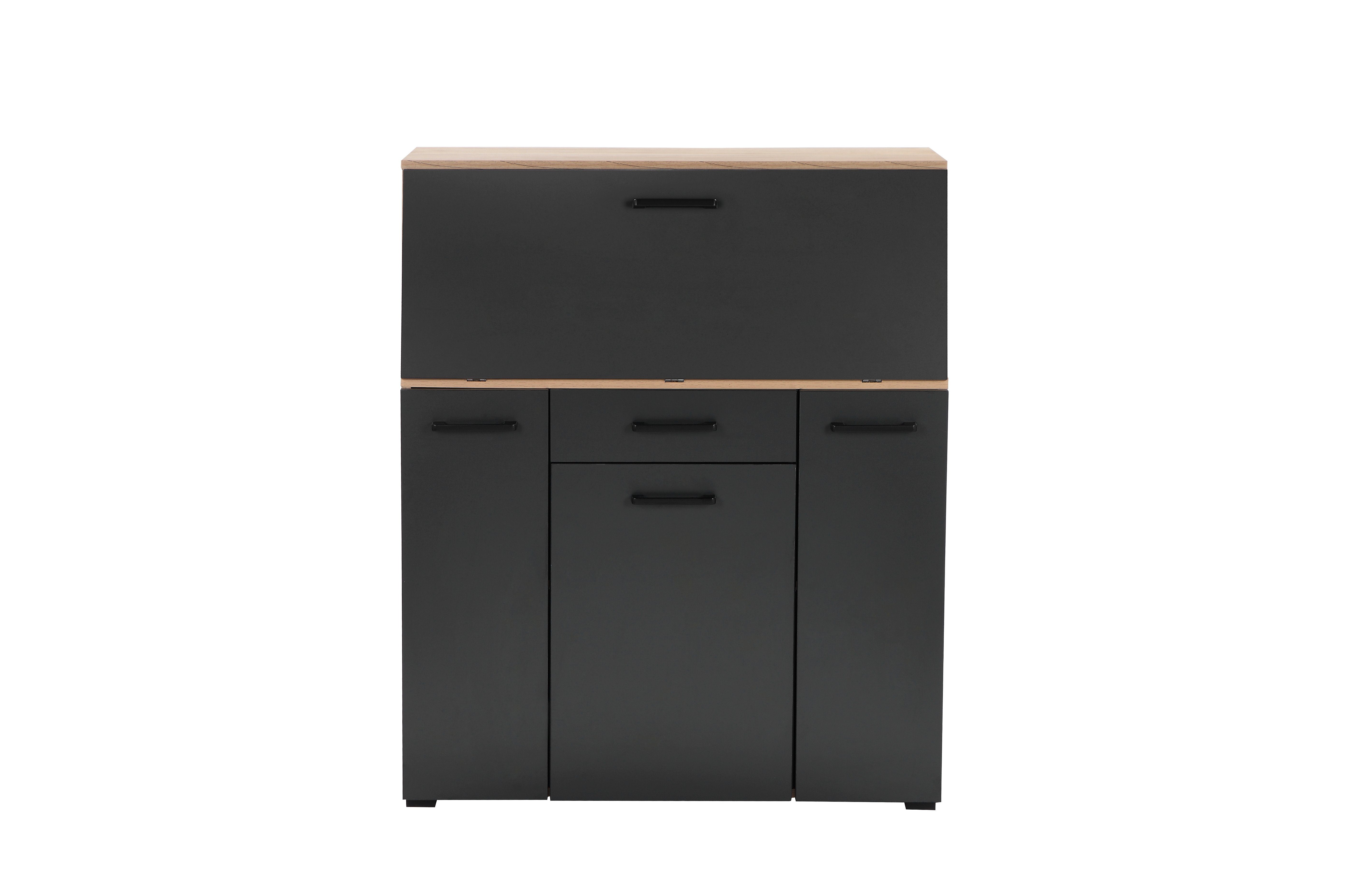 Places of Style Secretaire Moid, thuiswerk bureau, veel opbergmogelijkheden, compact & modern ontwerp, breedte 88,5 cm