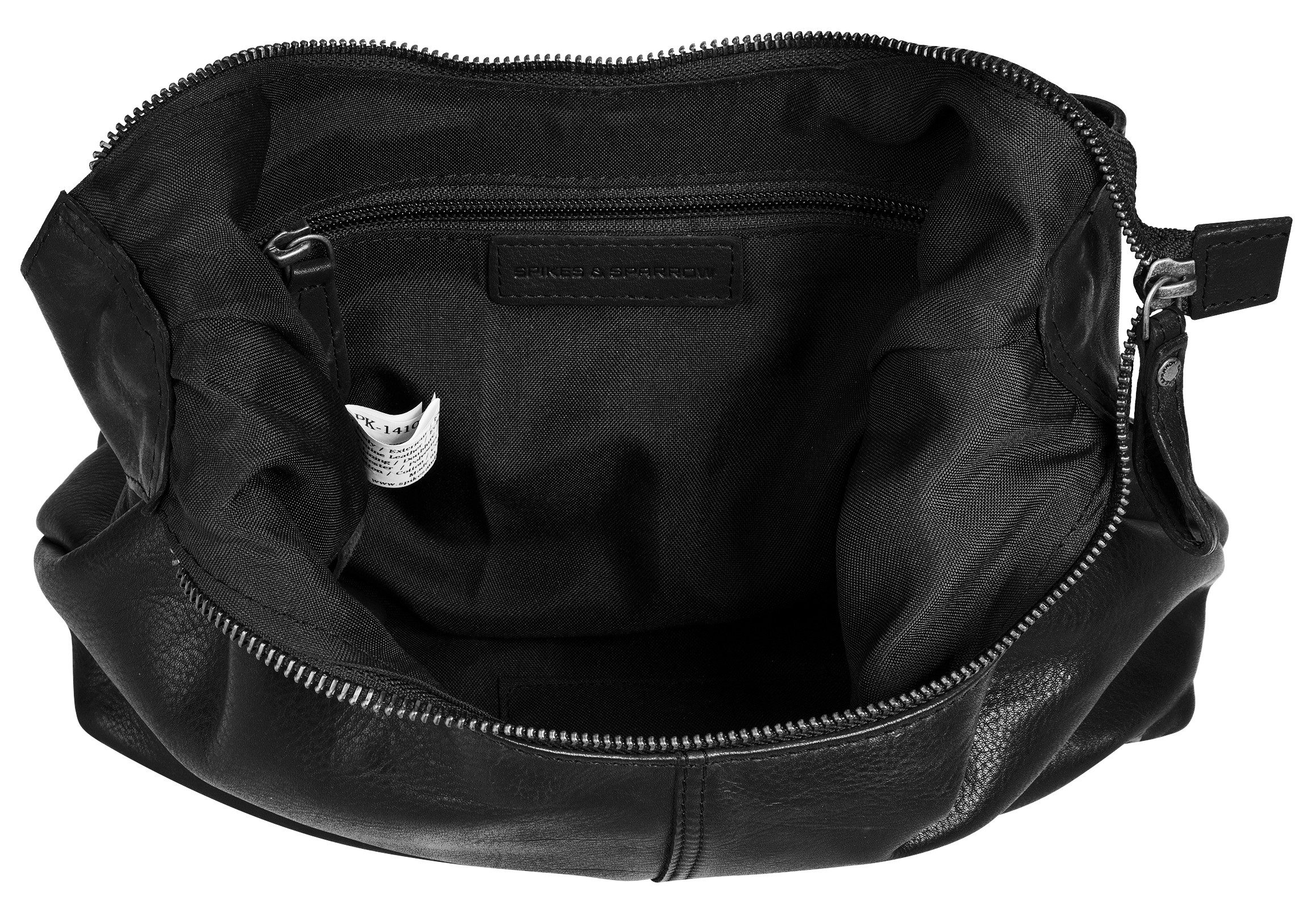 Spikes & Sparrow Schoudertas echt leder