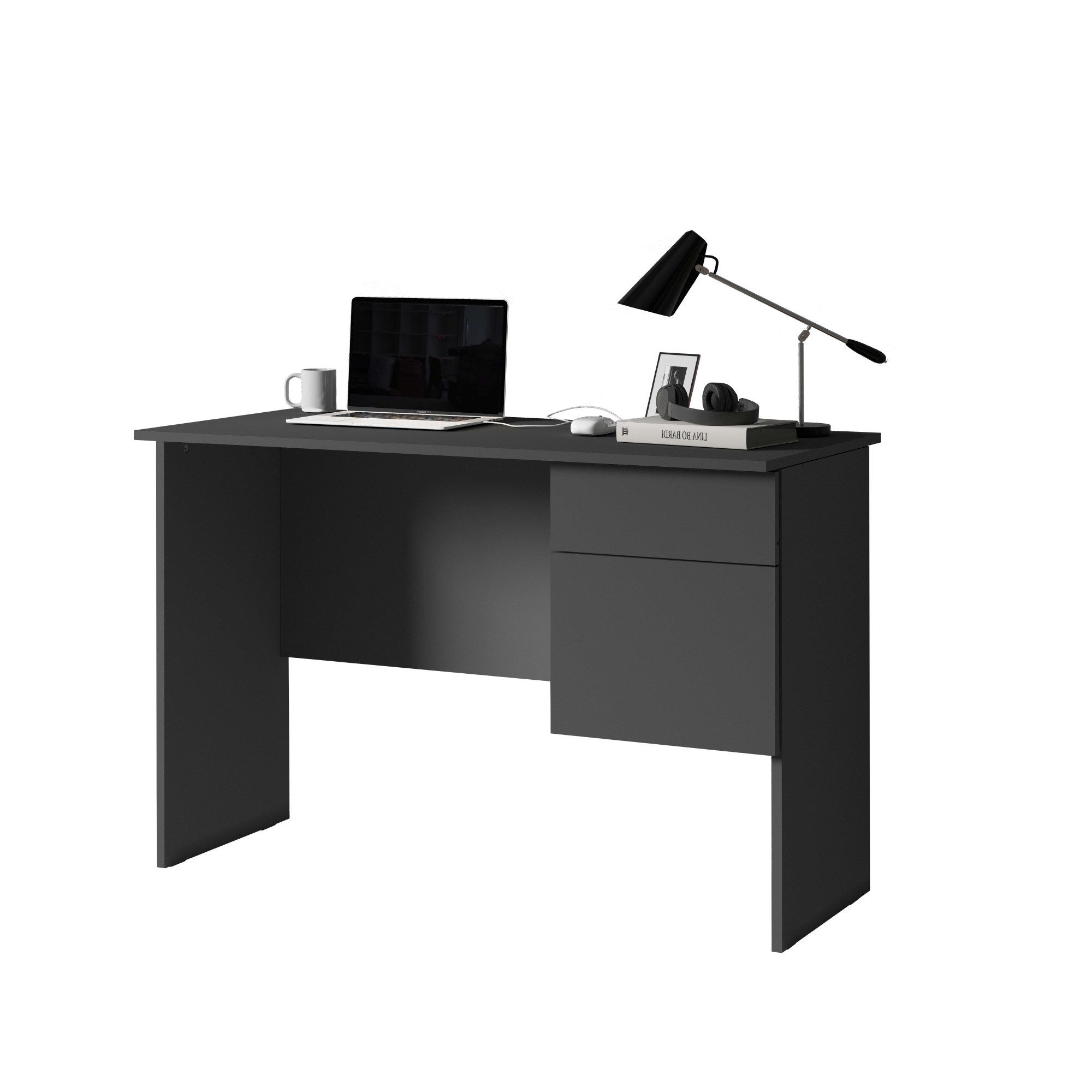 INOSIGN Bureau Essential, Bureau, kleine computertisch, bureautafel voor kantoor (1 stuk) bureaus grijs