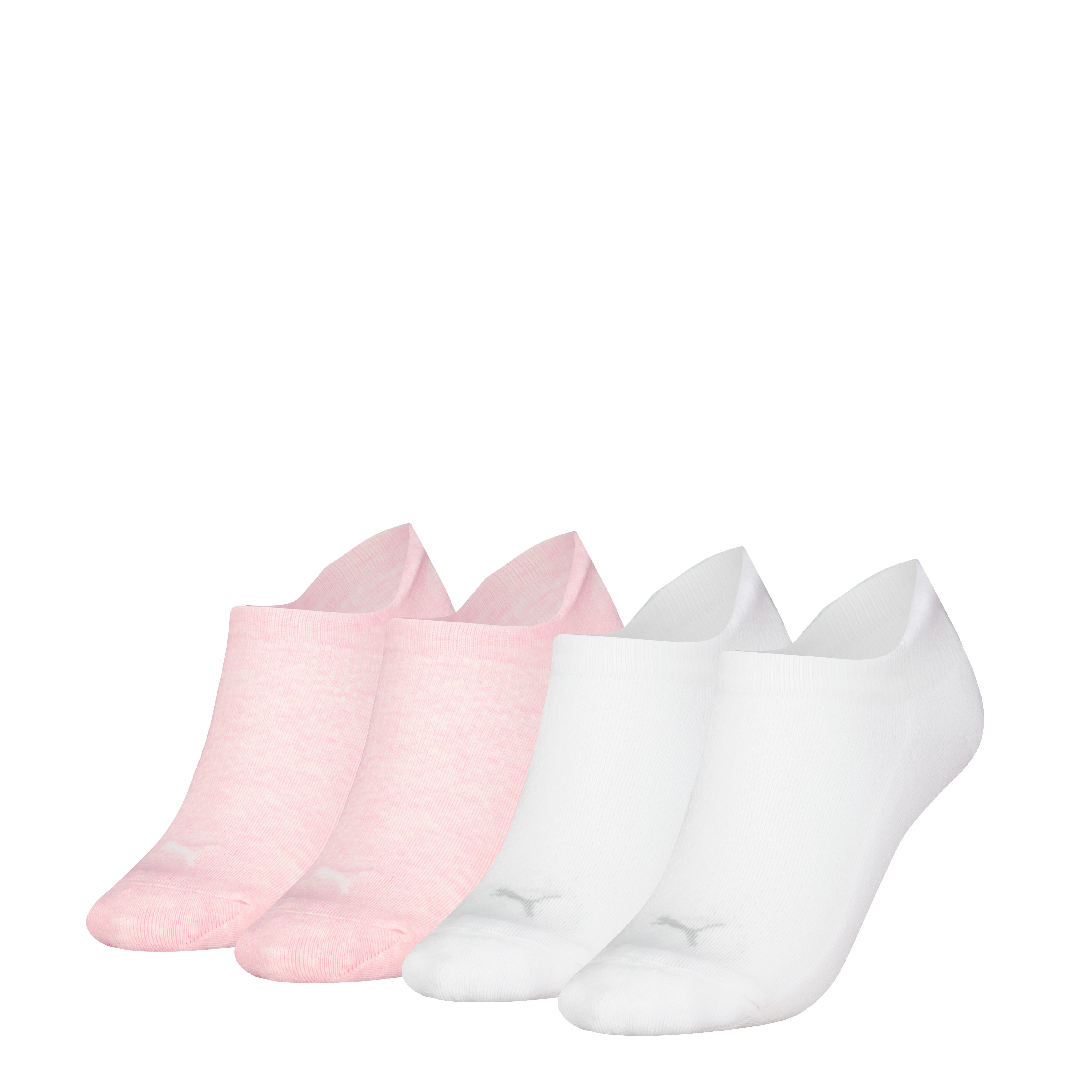 PUMA Sneakersokken PUMA WOMEN CUSHIONED SNEAKER 4P ECOM (Set van 4) dames sneakersokken maat 39-42 roze