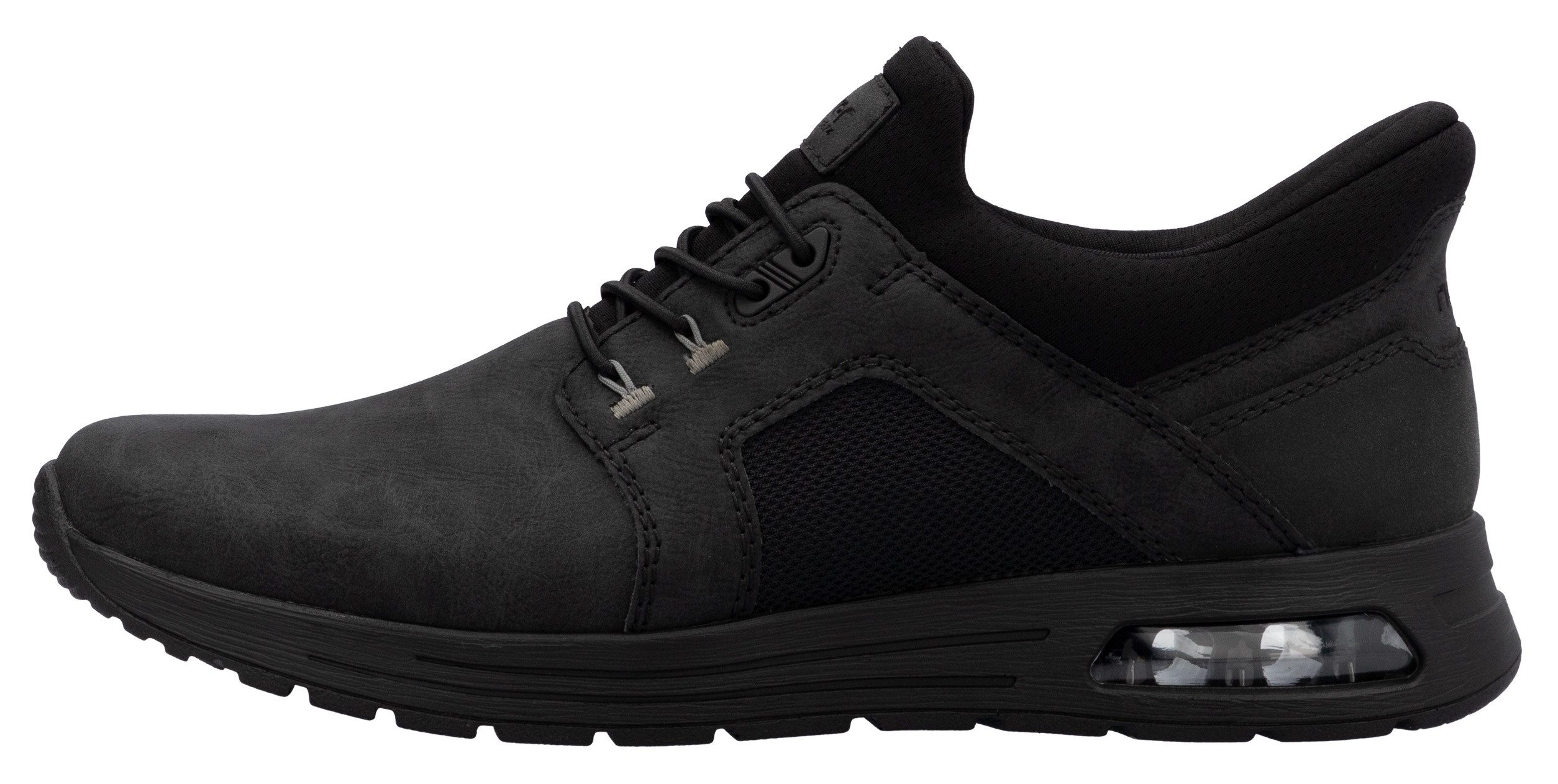 Rieker Slip-on sneakers , vrijetijdsschoen, lage schoen, instapschoen met gewatteerde schacht