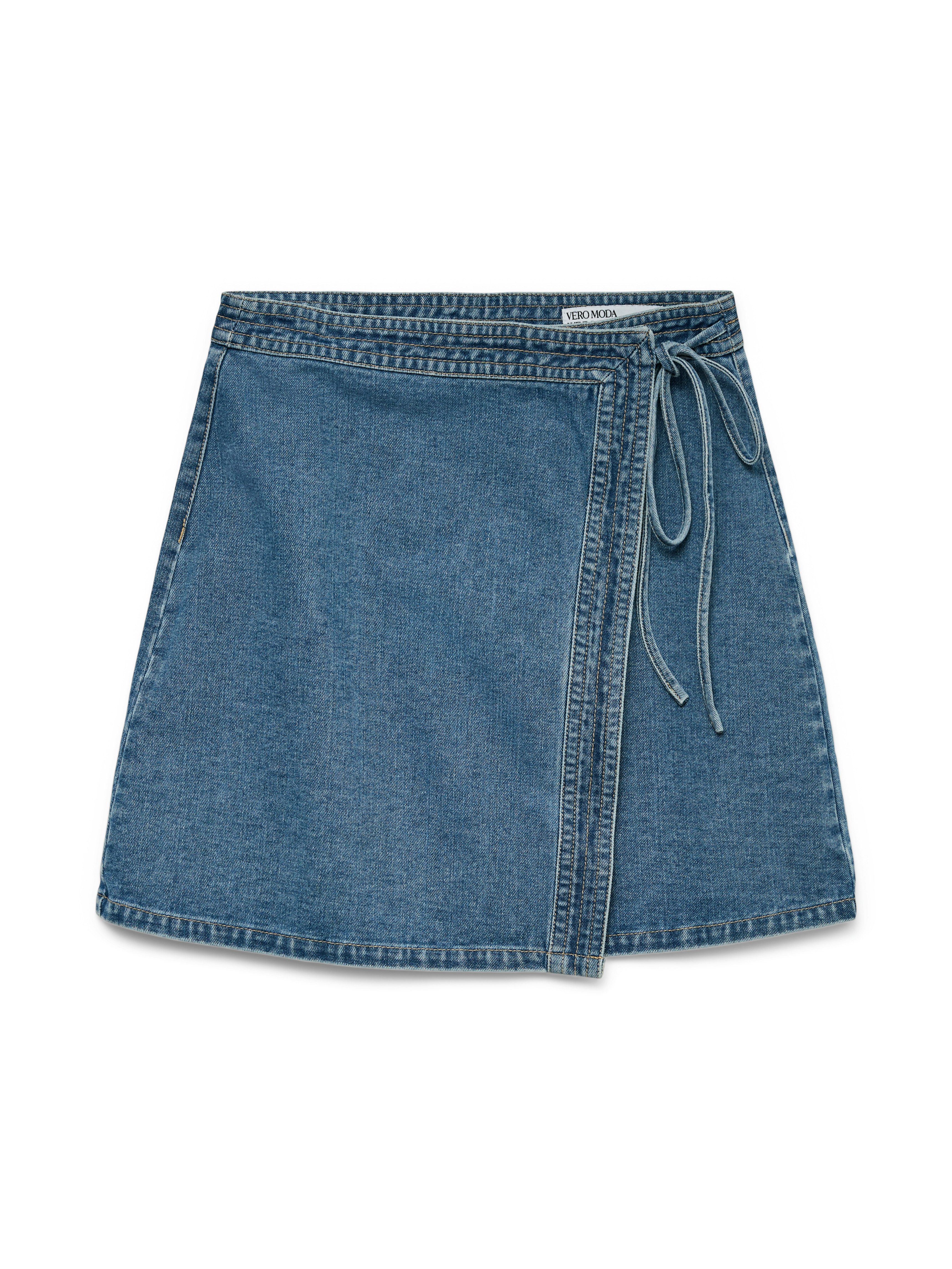Vero Moda Jeans rok VMLIZA MR SHORT DENIM WRAP SKIRT GA NOOS