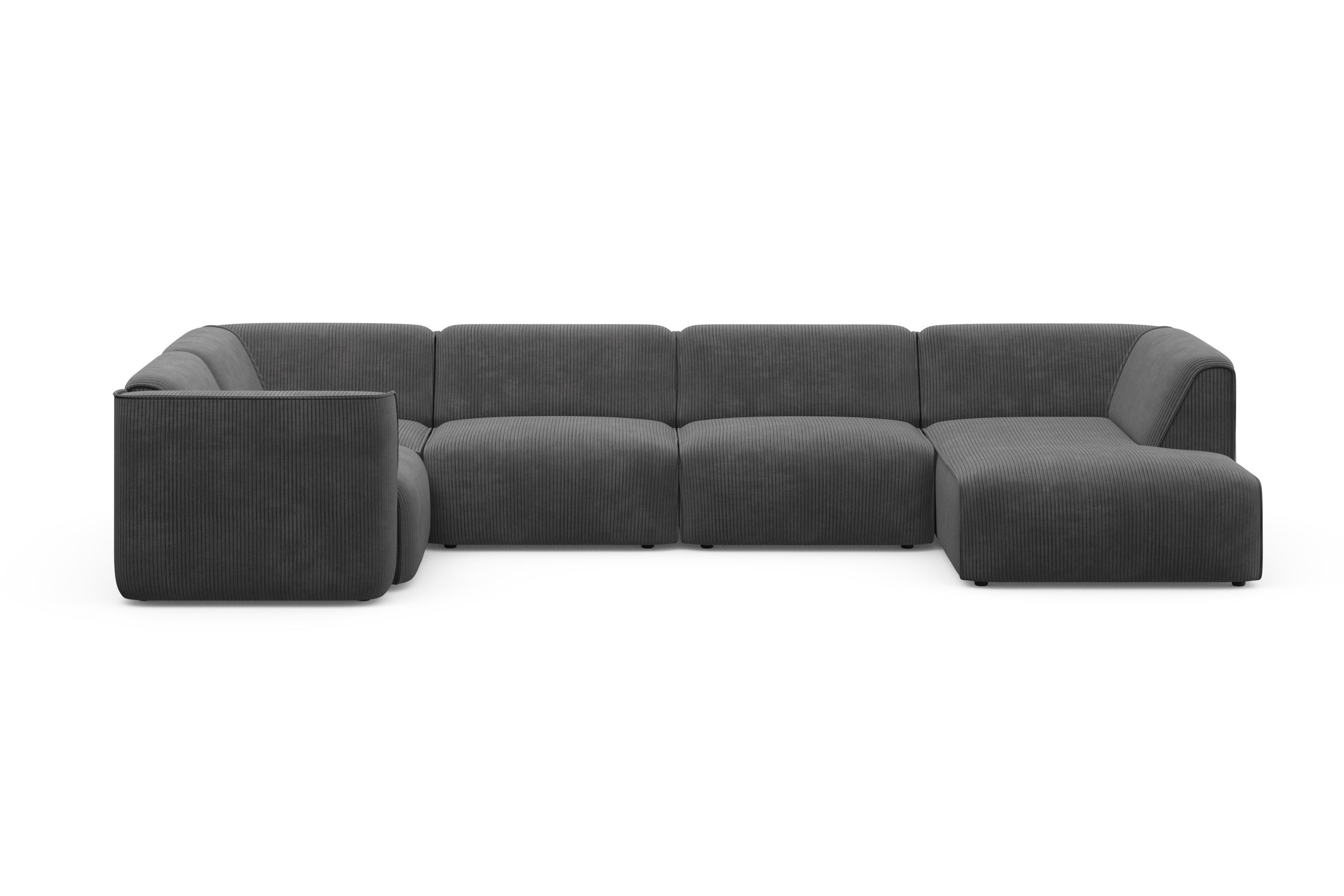 RAUM.ID Zithoek Merid U-vorm, altijd uitbreidbaar met modules, B/D/H: 367/206/70 cm