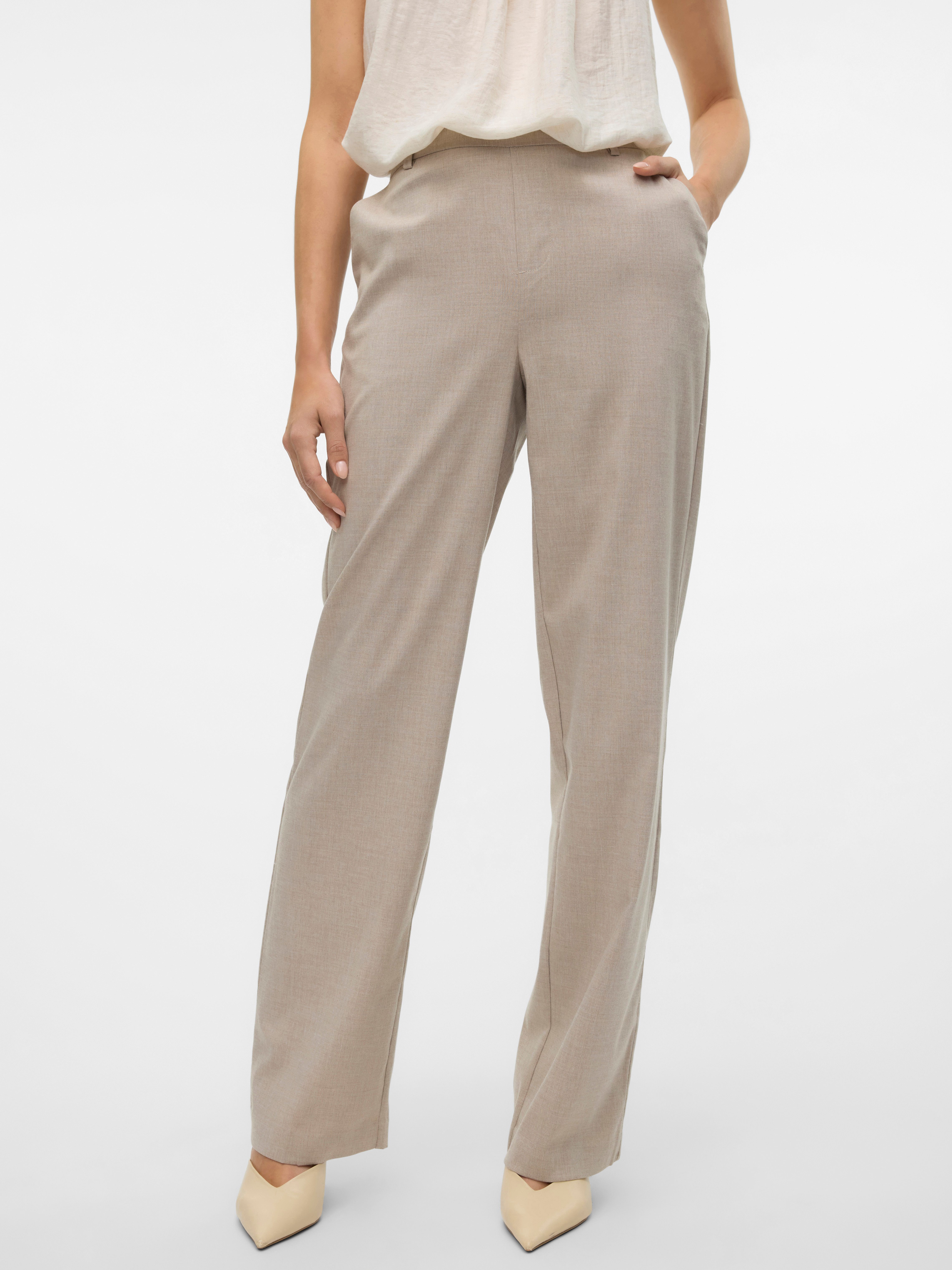 Vero Moda Pantalon VMMAYA GOODY MW STRAIGH TAILOR PANT NOOS