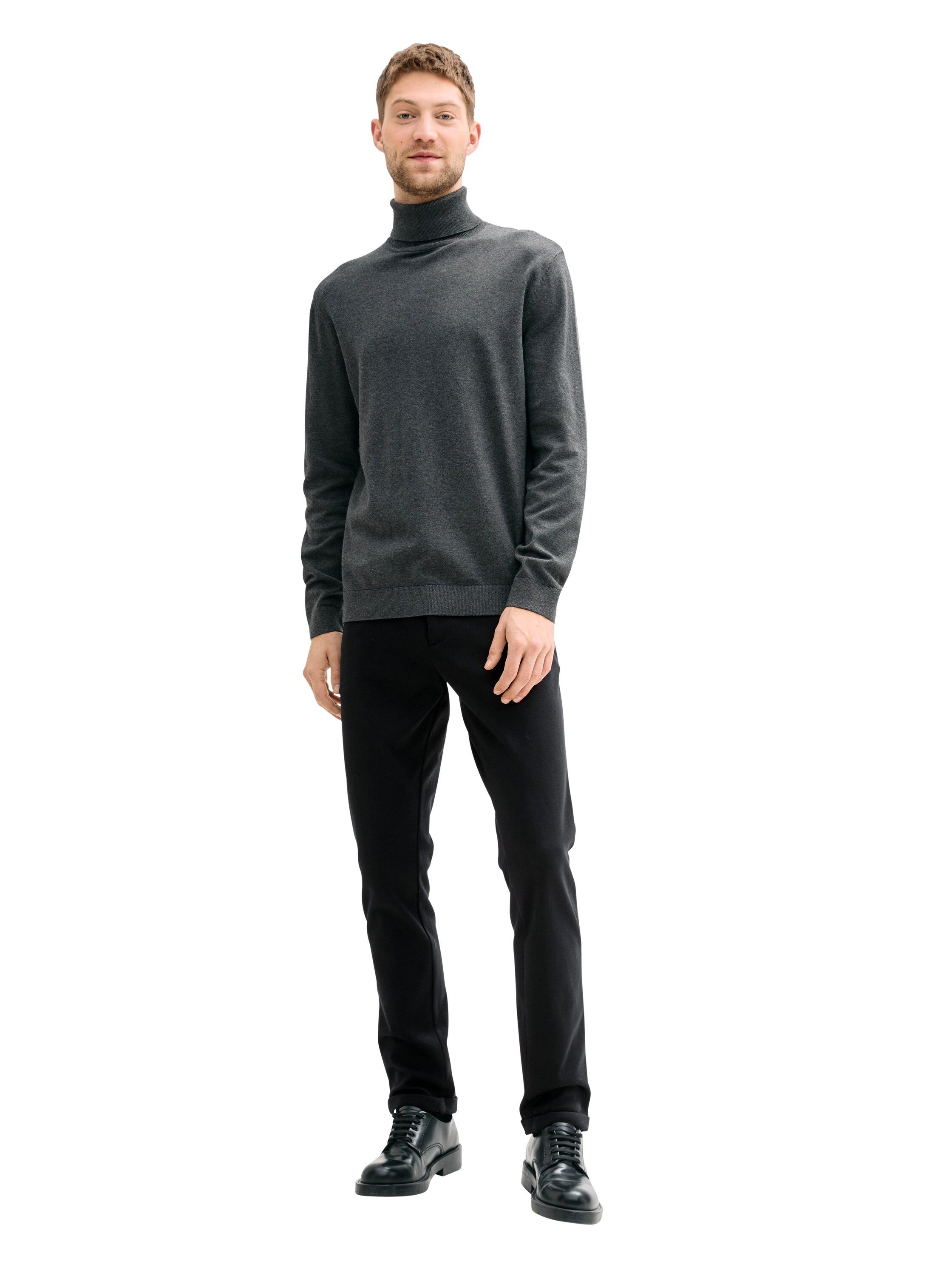 Tom Tailor Chino slim met viscose en stretch heren chino's maat 31 zwart
