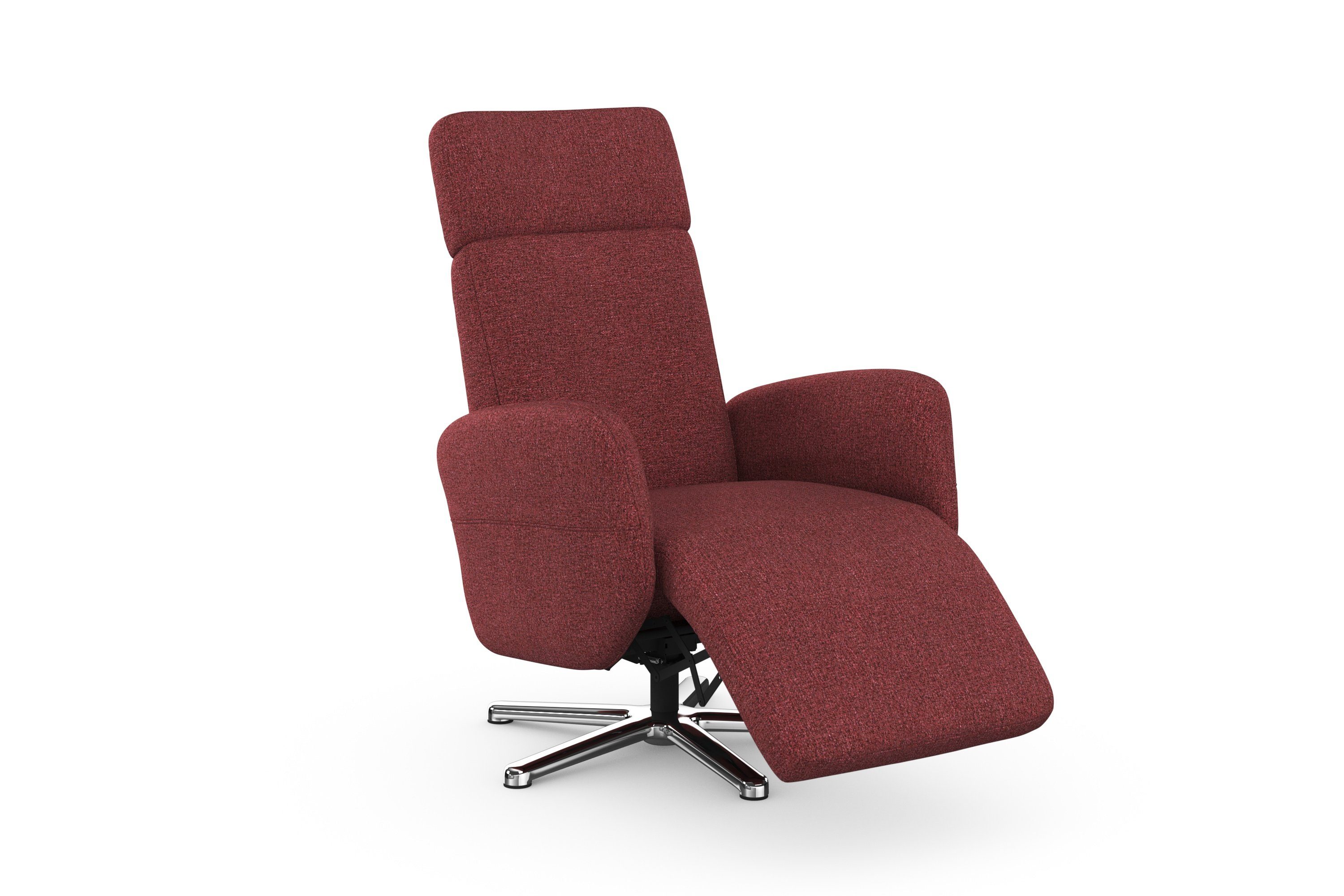 sit&more Relaxfauteuil Grenoble, incl. hoofdsteunverstelling en bekabelde afstandsbediening