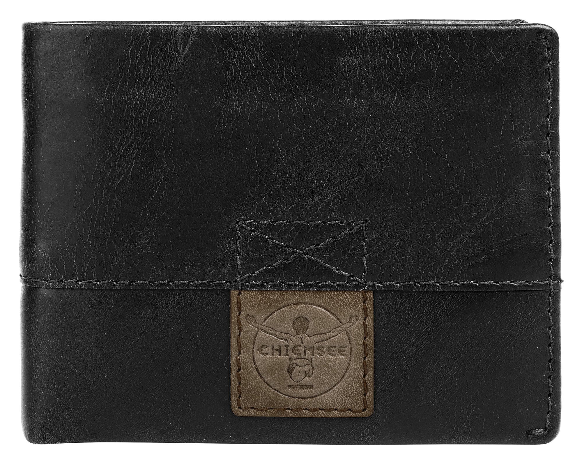 Chiemsee Portemonnee echt leder unisex portemonnees zwart