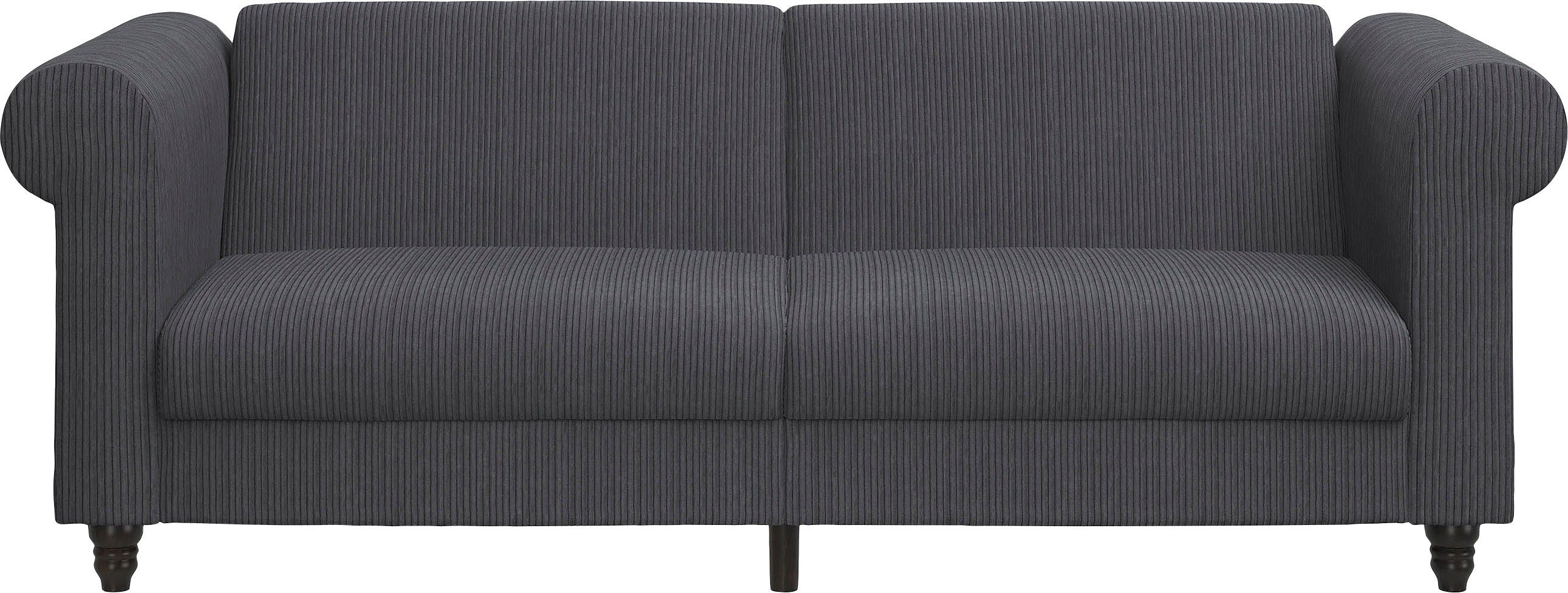 Dorel Home 3-zitsbank Felix II, slaapbank 236 cm(ligoppervlak 108 x 190 cm), rugleuning