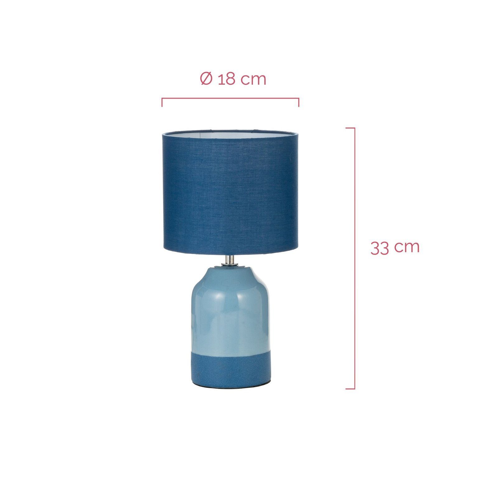 Pauleen Tafellamp Sandy Glow max. 20W 230V stoffen scherm keramiek