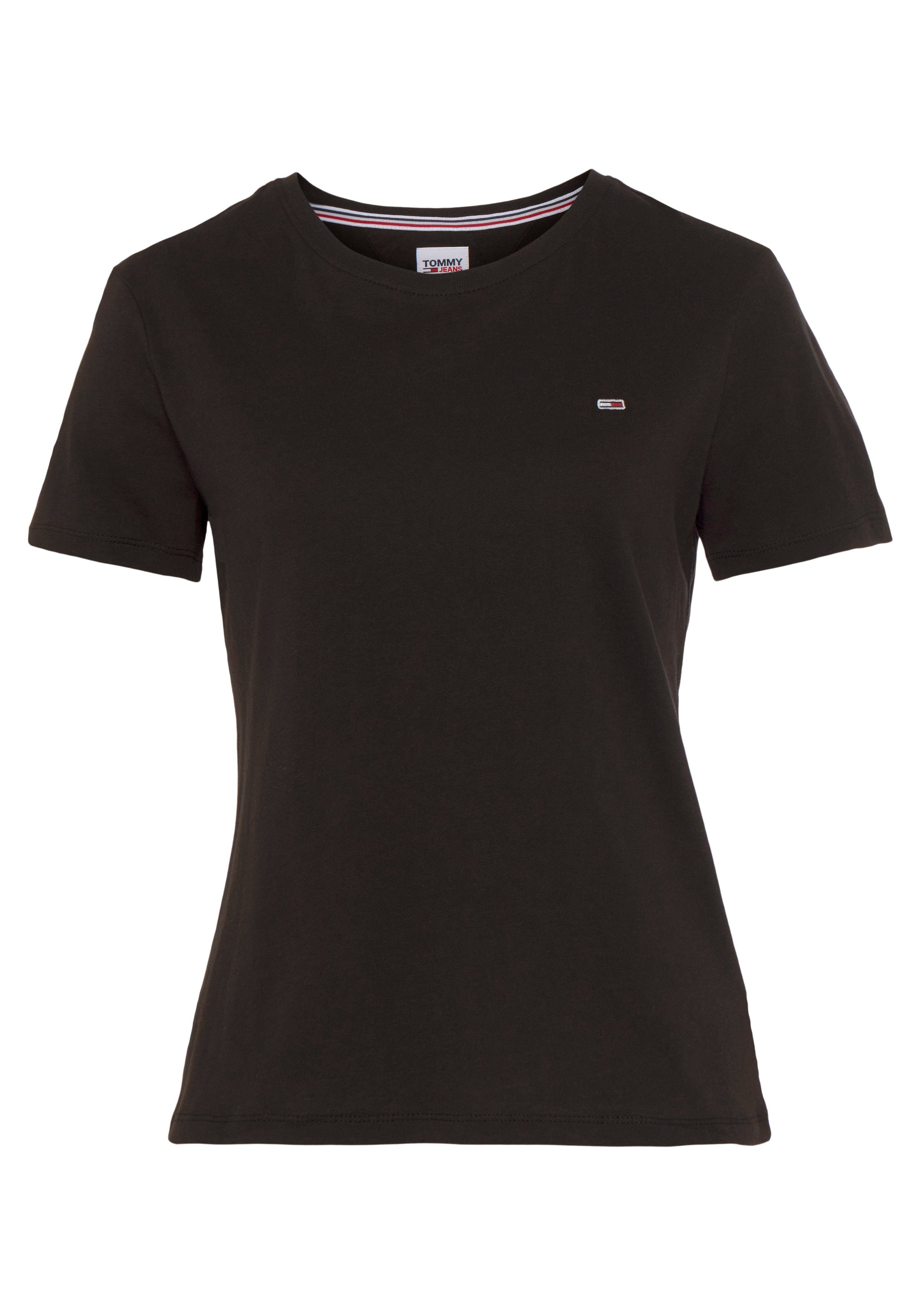 TOMMY JEANS Shirt met ronde hals TJW 2PACK SOFT JERSEY TEE met tommy jeans merklabel-borduursel (2-delig, Set van 2)