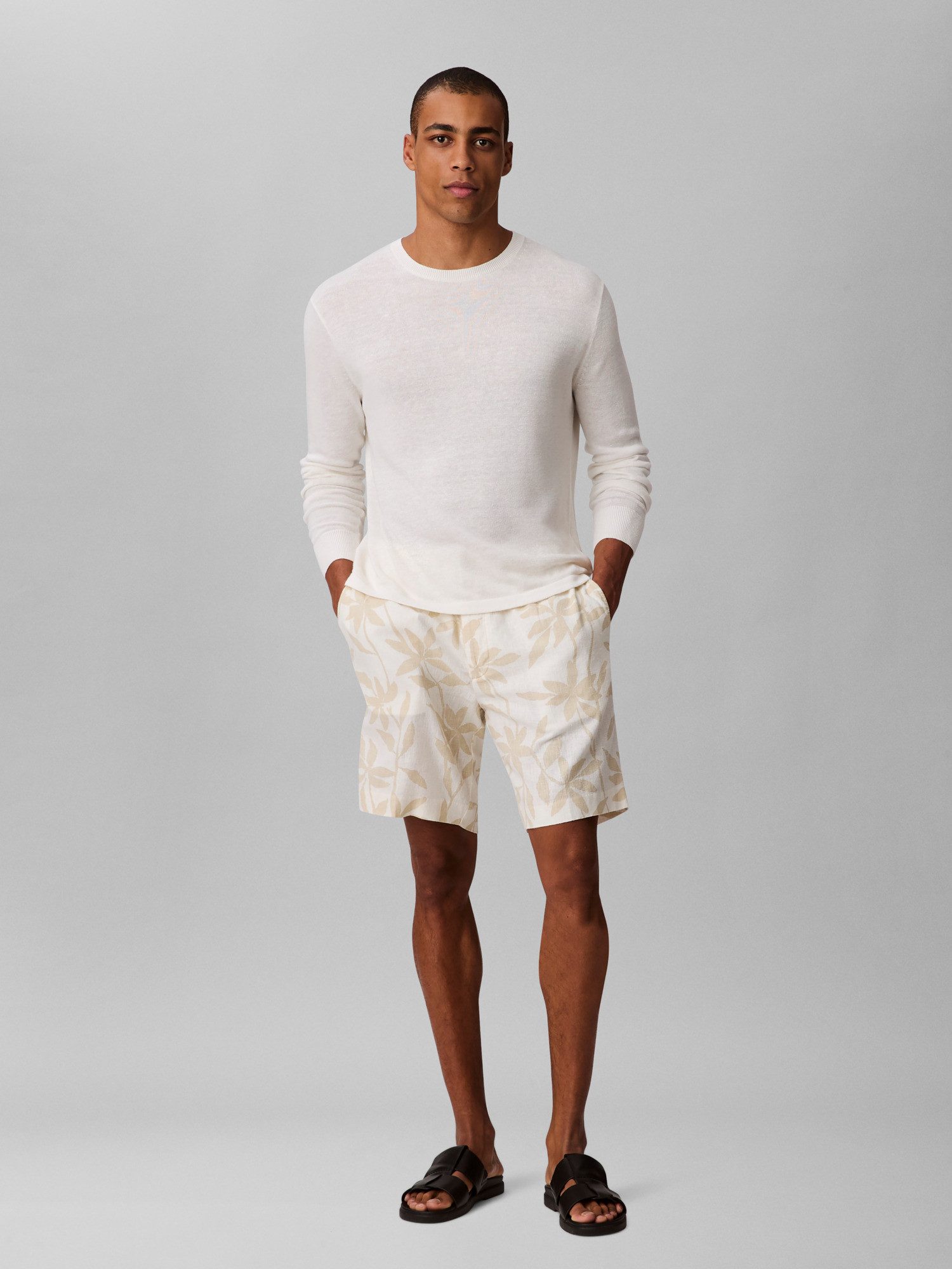 Calvin Klein Short LINEN AOP PULL ON SHORT