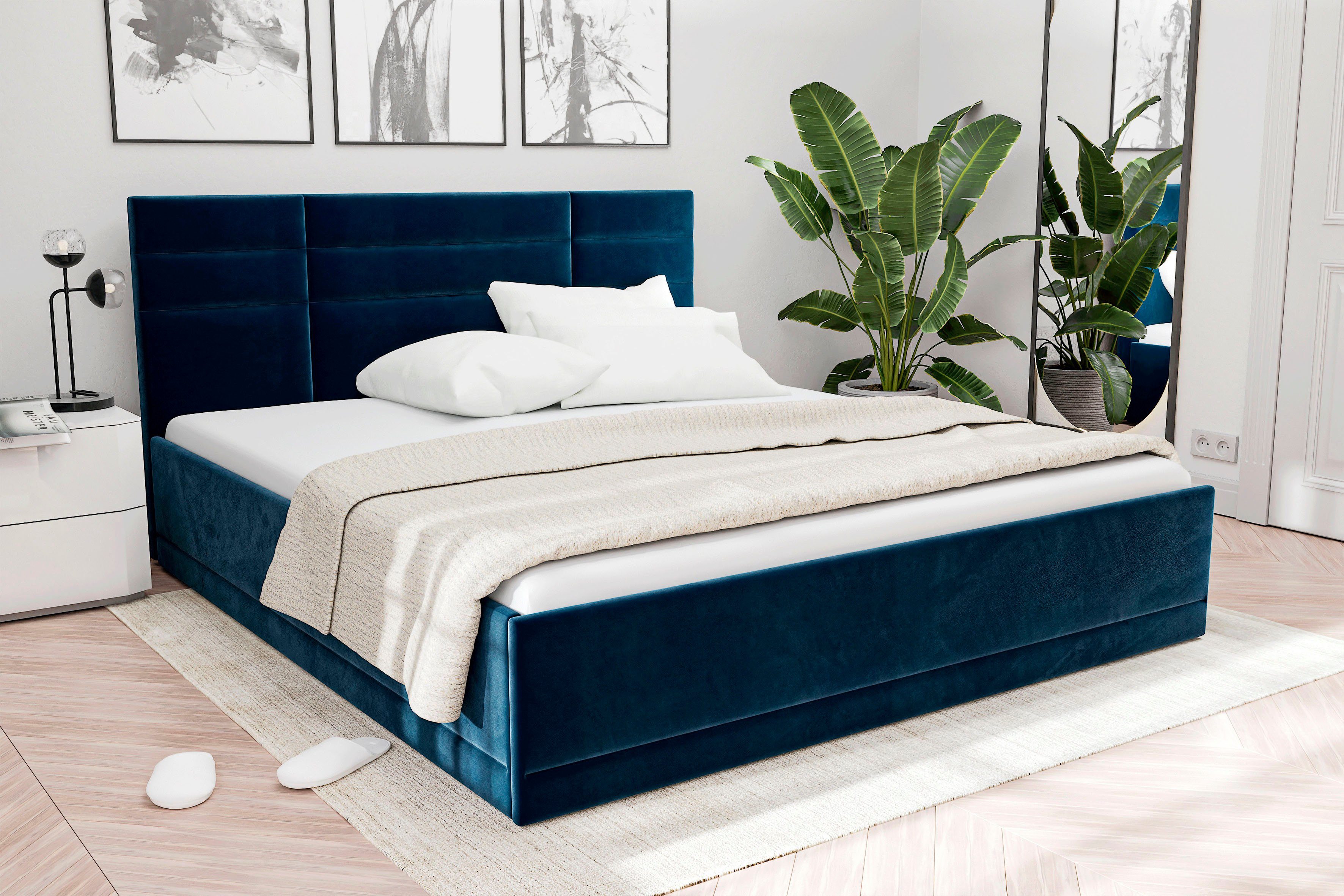 Westfalia Polsterbetten Gestoffeerd bed Praag keuze uit 3 matrastypes, met of zonder bedlade