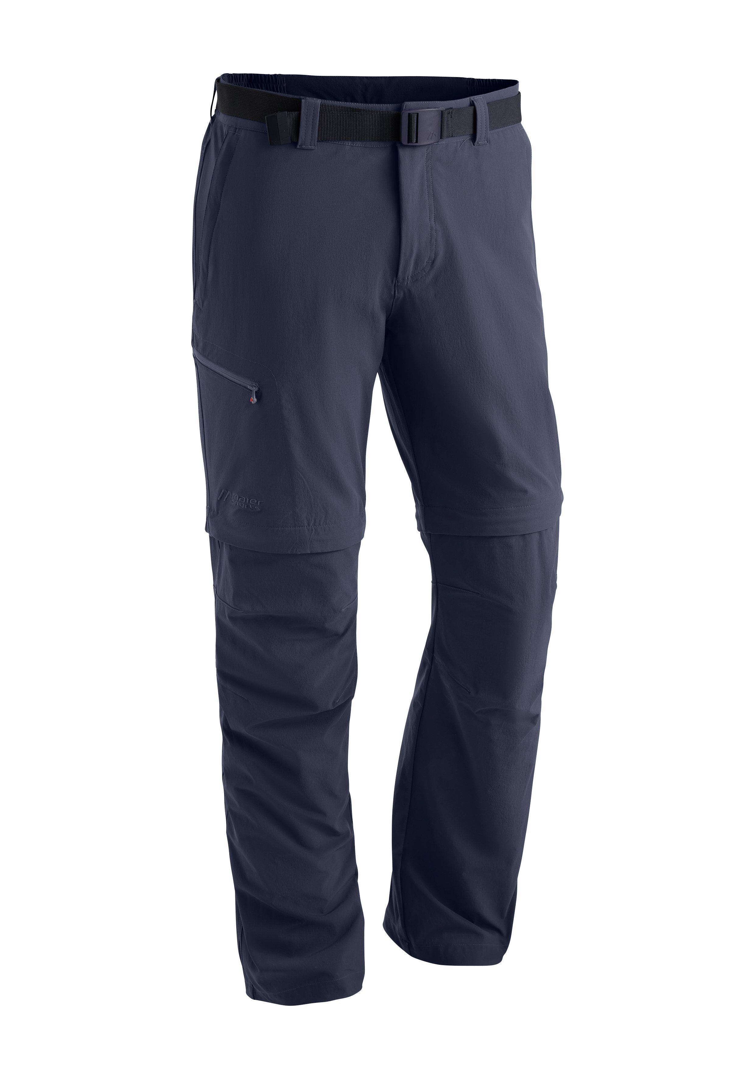 Maier Sports Functionele broek Tajo 2 Heren wandelbroek, afritsbare outdoorbroek, 4 zakken, regular fit heren broeken maat 68-kort blauw