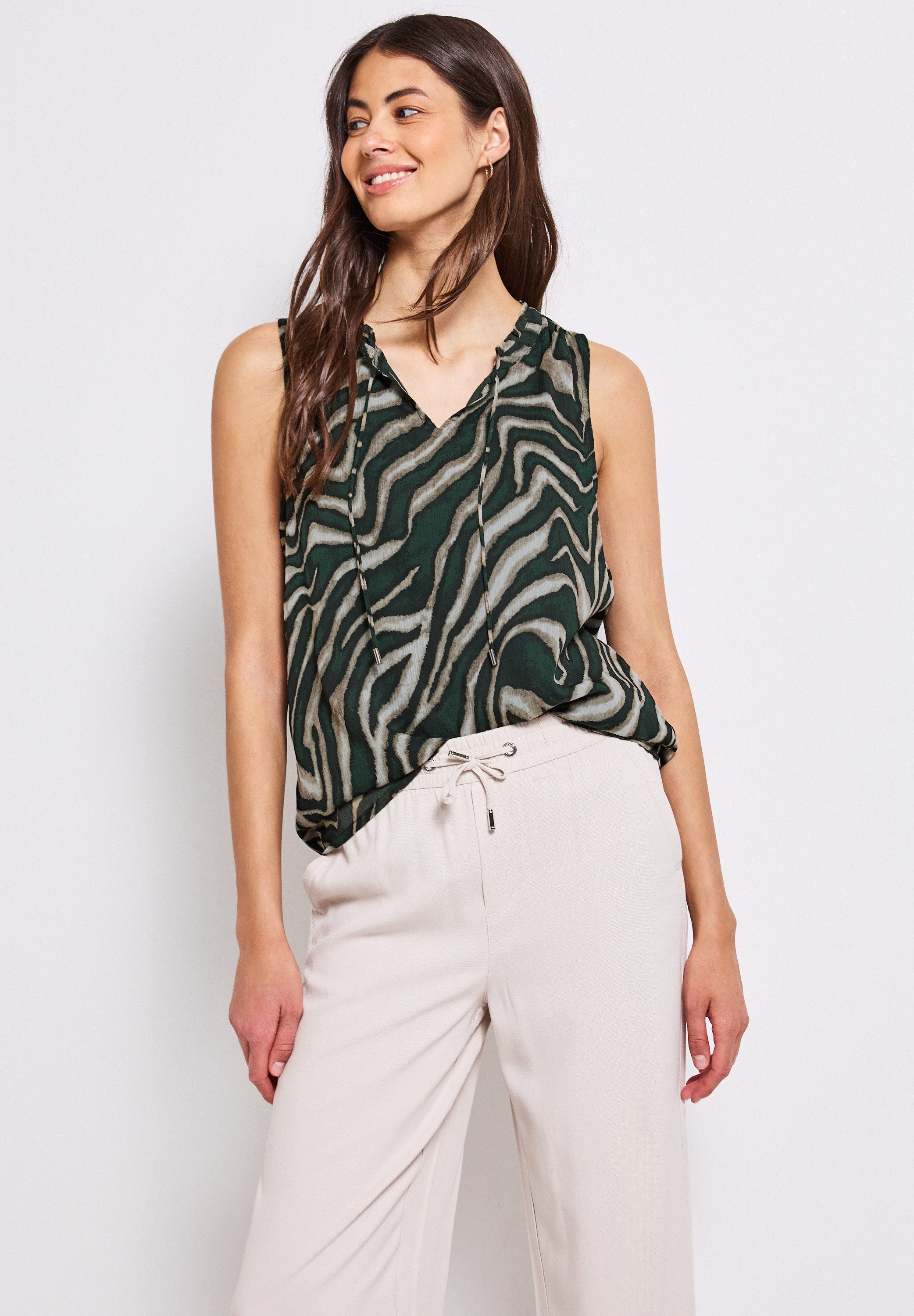 STREET ONE Top met grafische print