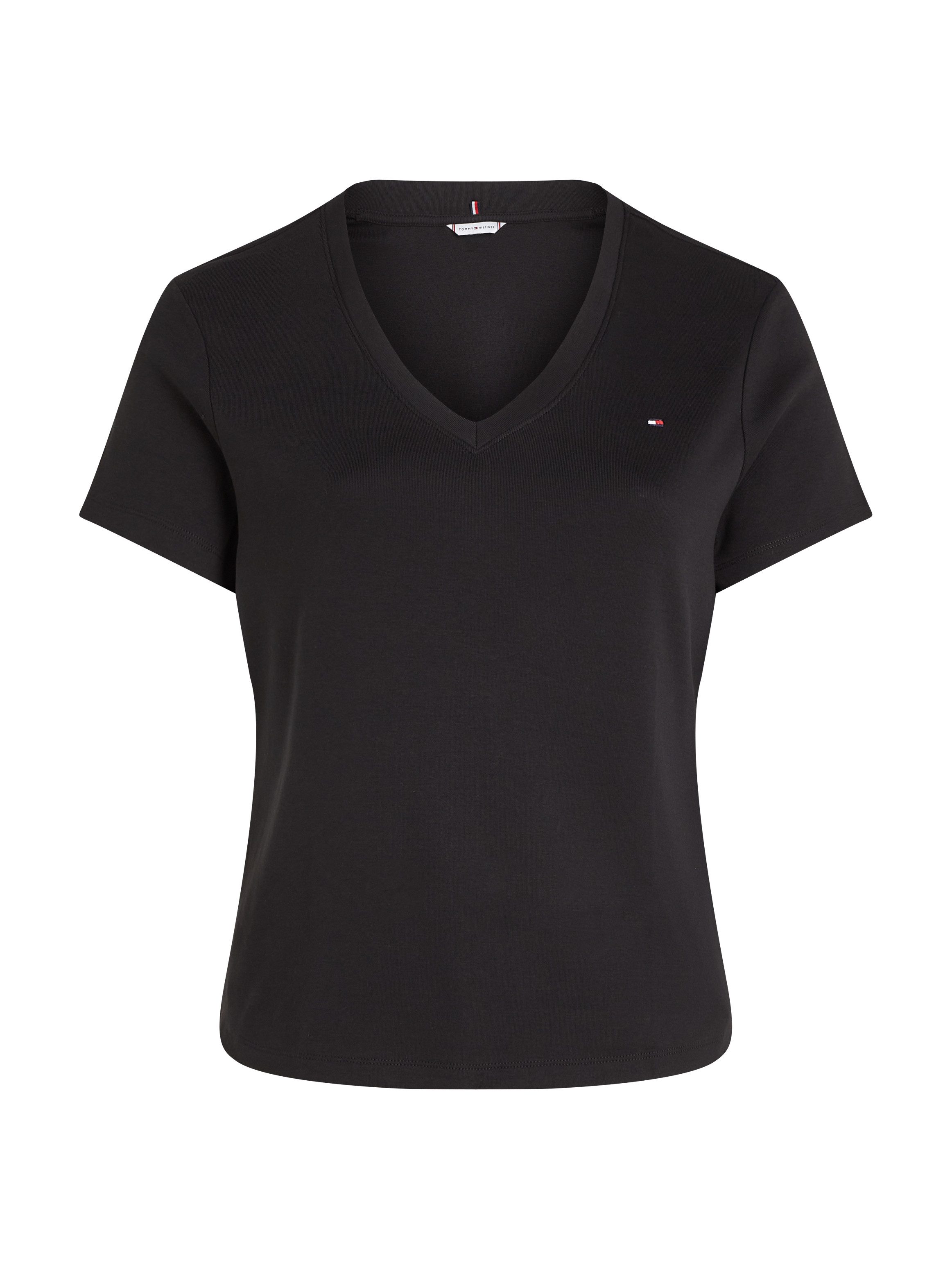 Tommy Hilfiger Curve Shirt met V-hals CRV SLIM CODY V-NK SS