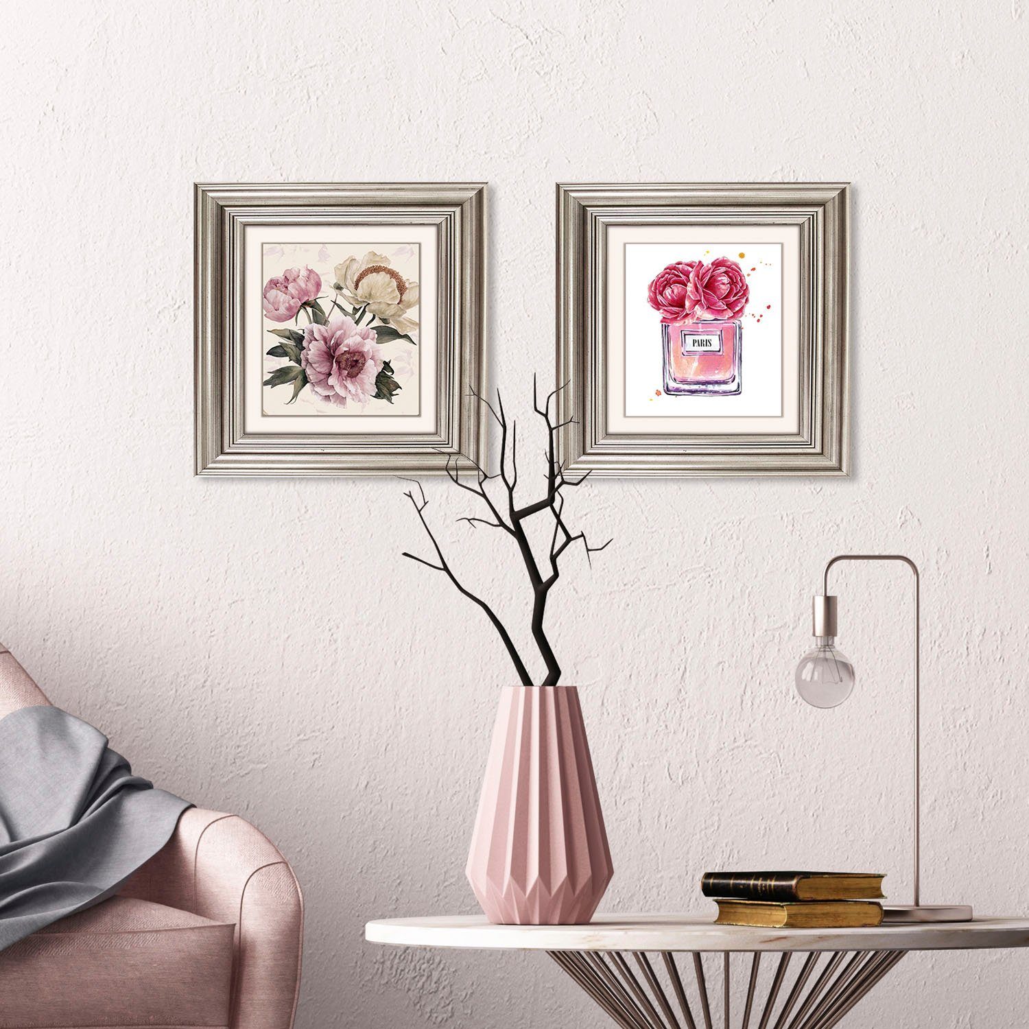 queence Artprint op acrylglas Bloemen Fine Art-print in galeriekwaliteit