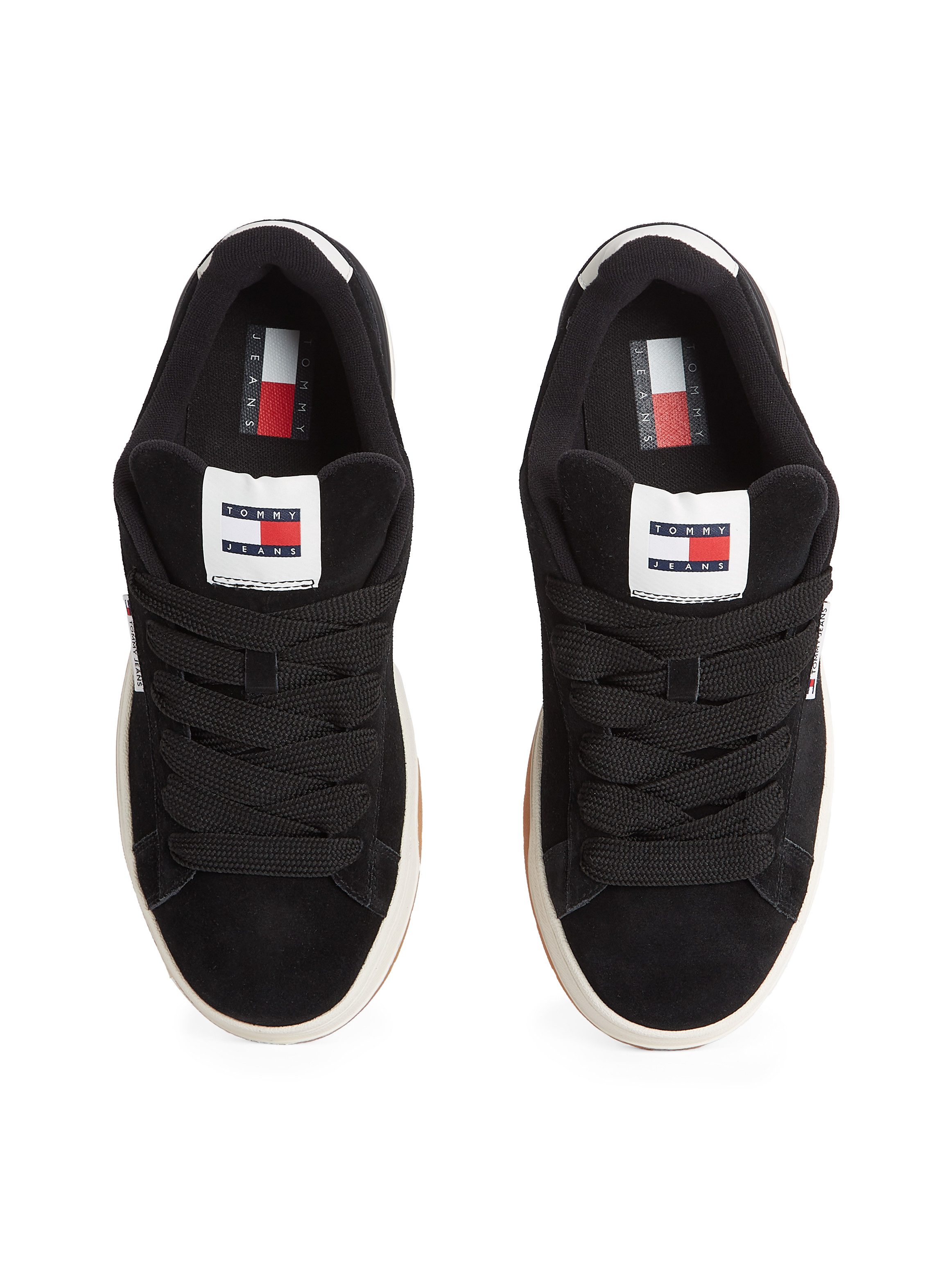 TOMMY JEANS Plateausneakers TJM SKATER SNEAKER vrijetijdsschoen, lage schoen, veterschoen met zijlabel