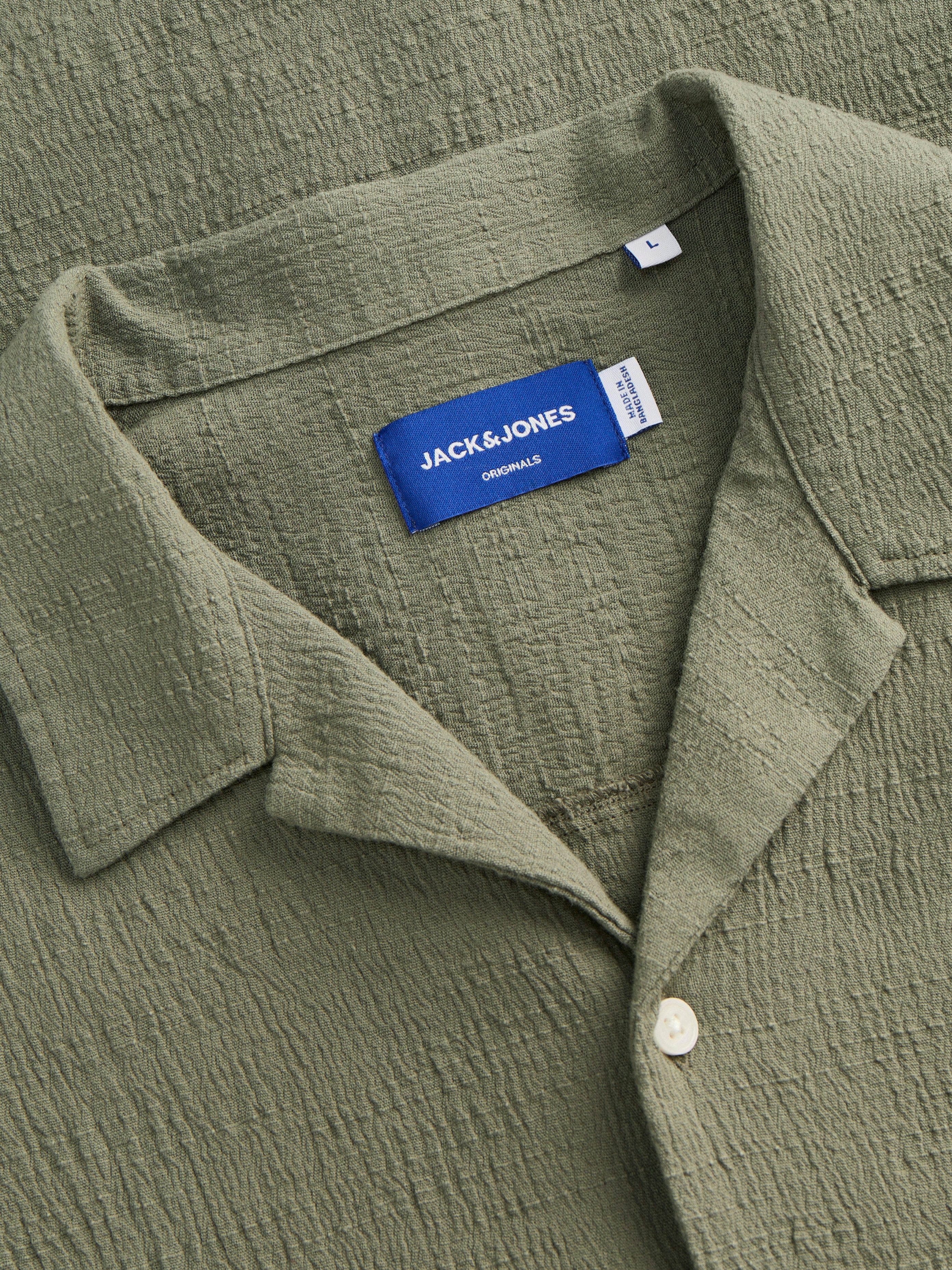 Jack & Jones Overhemd met korte mouwen JORLUKE CRINKLE RESORT SHIRT SS SN
