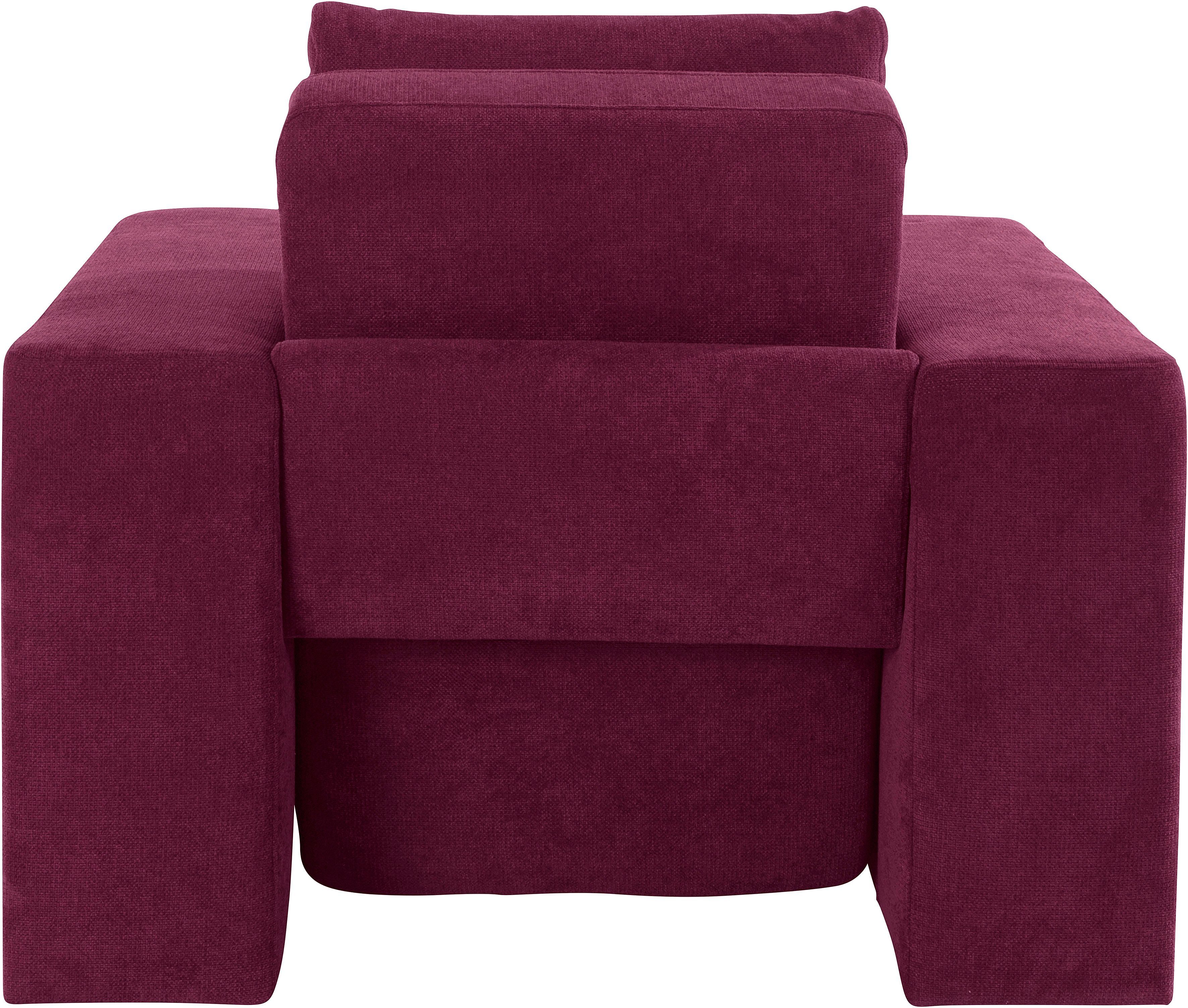 LOOKS BY WOLFGANG JOOP Fauteuil Looksvb Aan te passen fauteuil: fauteuil wordt fauteuil met 1 hocker, kastfunctie