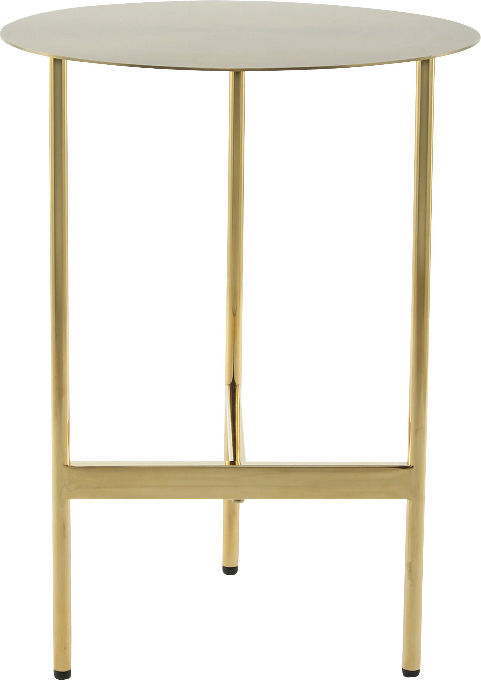 Kayoom Bijzettafel Pema, minimalistisch ontwerp, past bij elke interieurstijl minimalistisch ontwerp van het onderstel van edelstaal, ronde legplank (1 stuk)