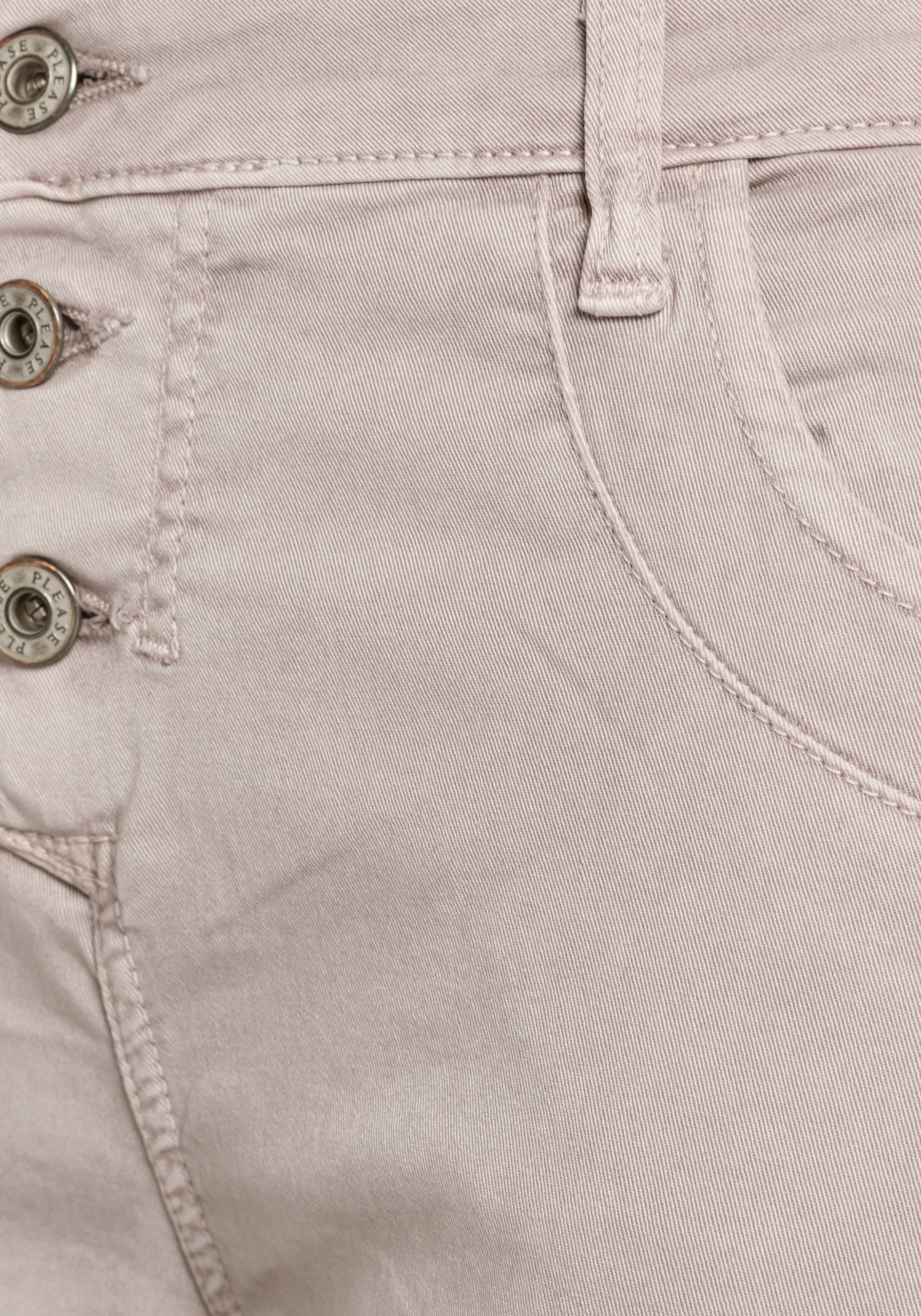 Please Jeans Skinnybroek Met bijzondere knoopsluiting