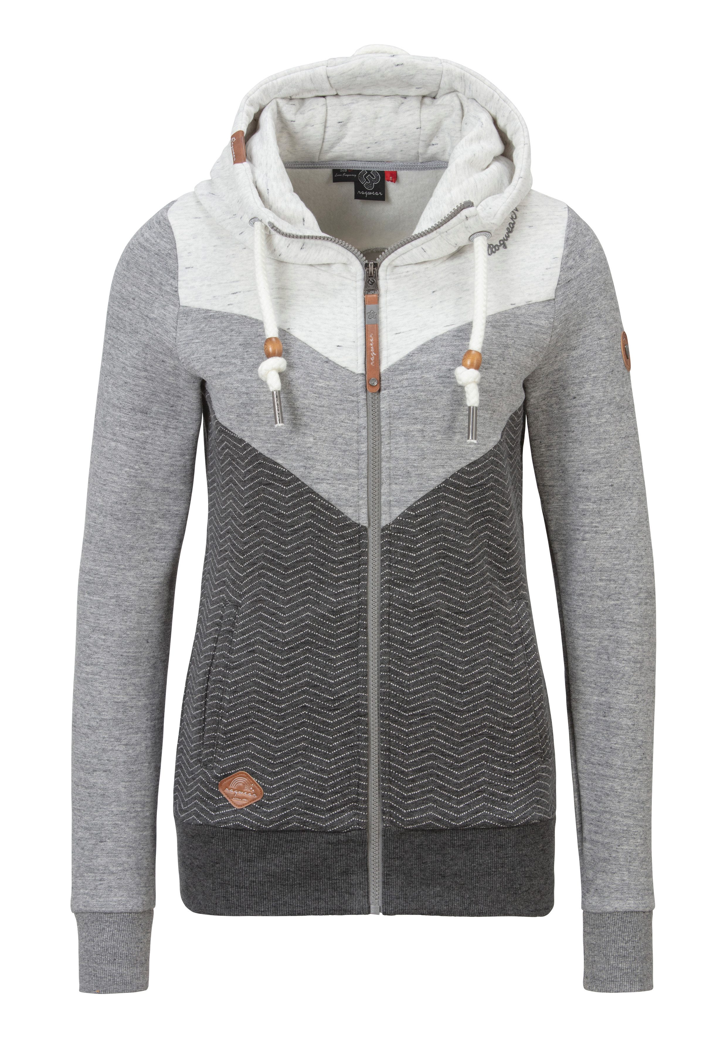 Ragwear Sweatvest TREGA ZIP O in colourblocking-design