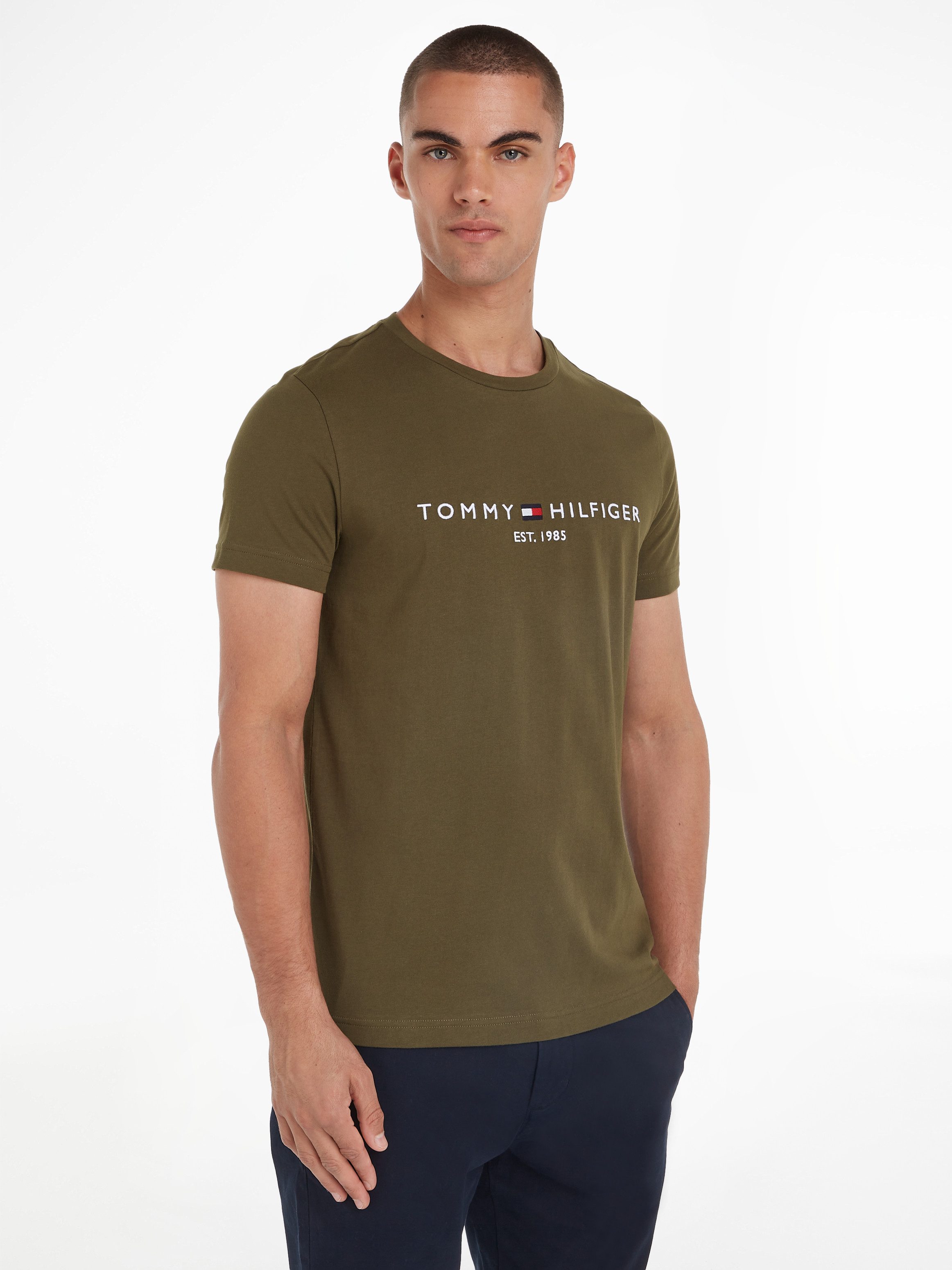 Tommy Hilfiger T-shirt Tommy Logo Tee van duurzaam katoen