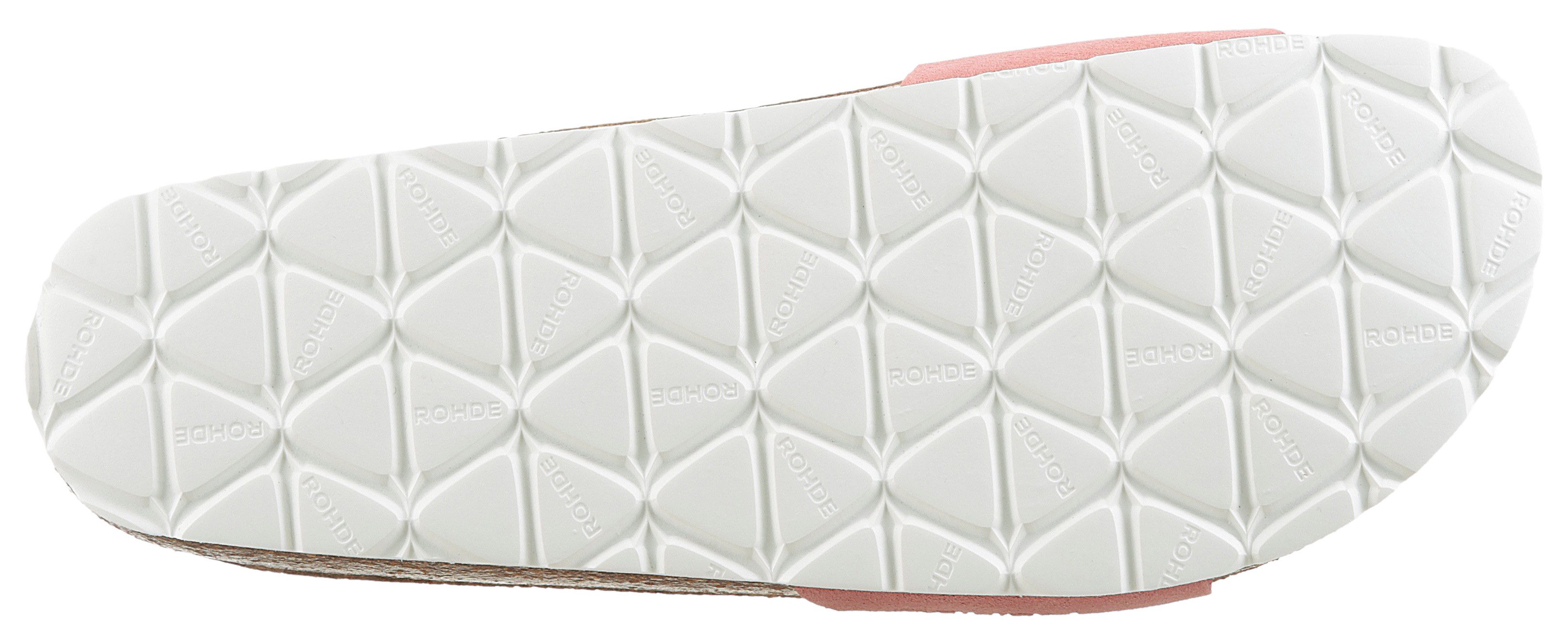 Rohde Slippers , sleehak, zomerschoenen, slippers met voorgevormd soft voetbed