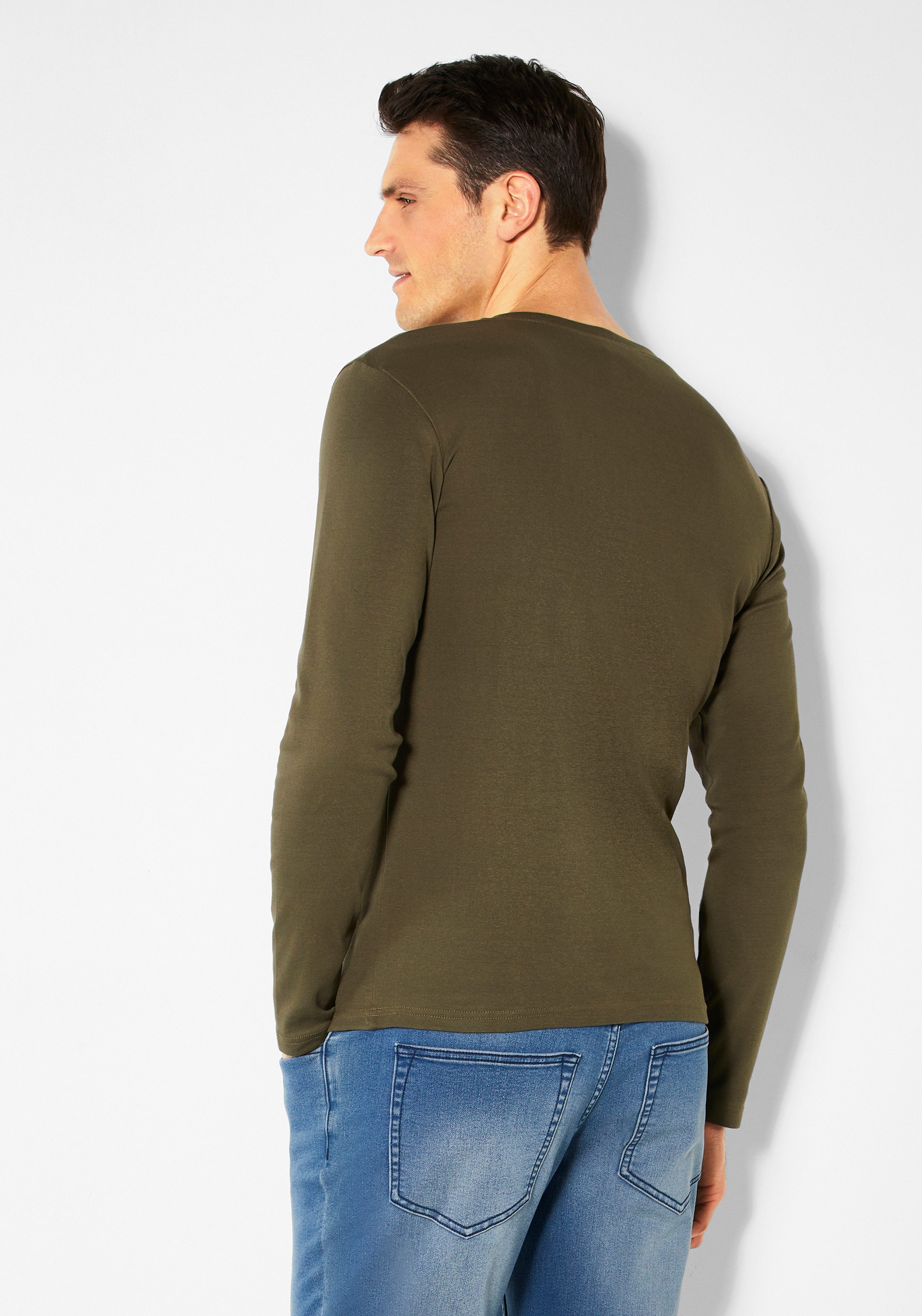 H.I.S Shirt met lange mouwen met luxueuze knoopsluiting