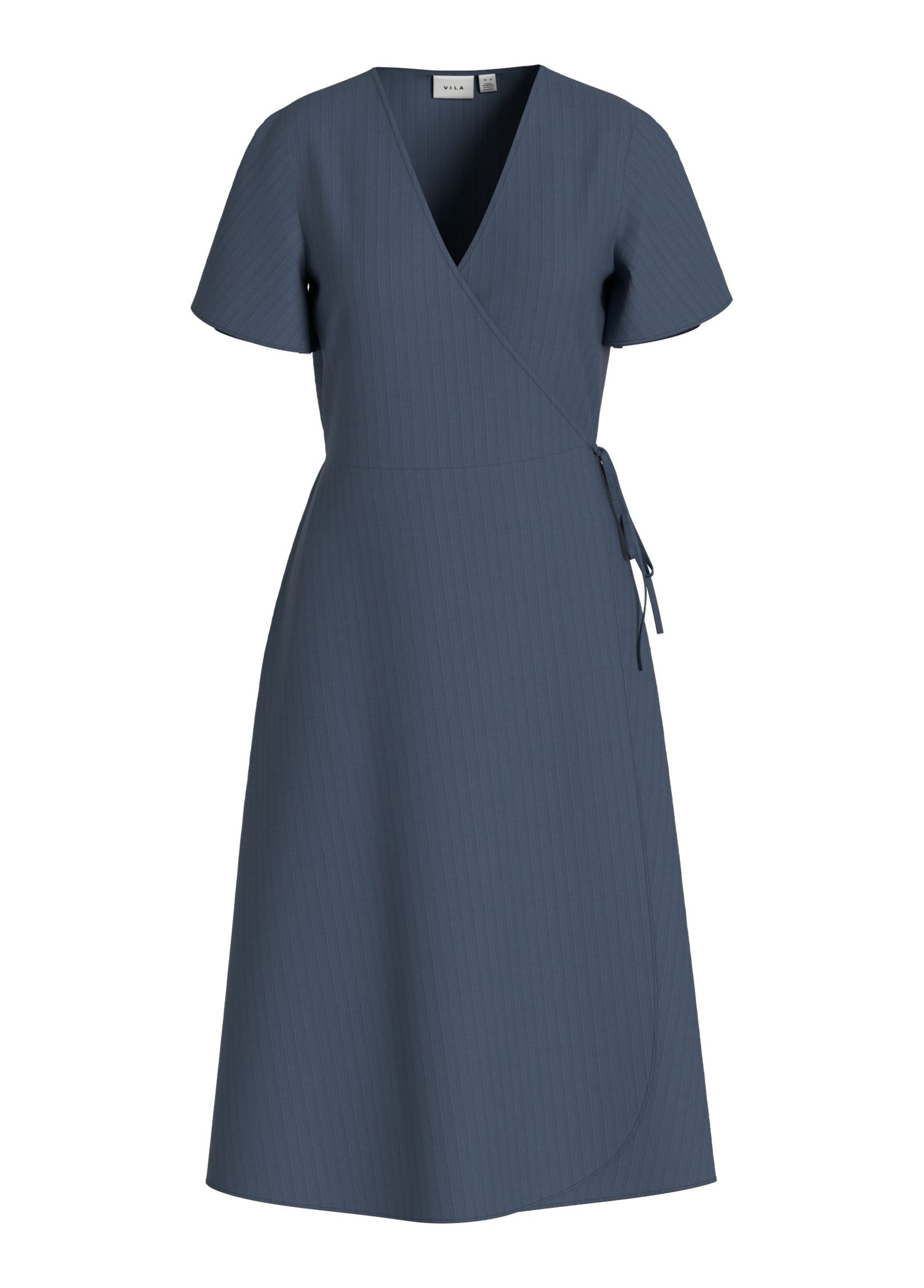 Vila Wikkeljurk VILOVIE S/S WRAP MIDI DRESS - NOOS