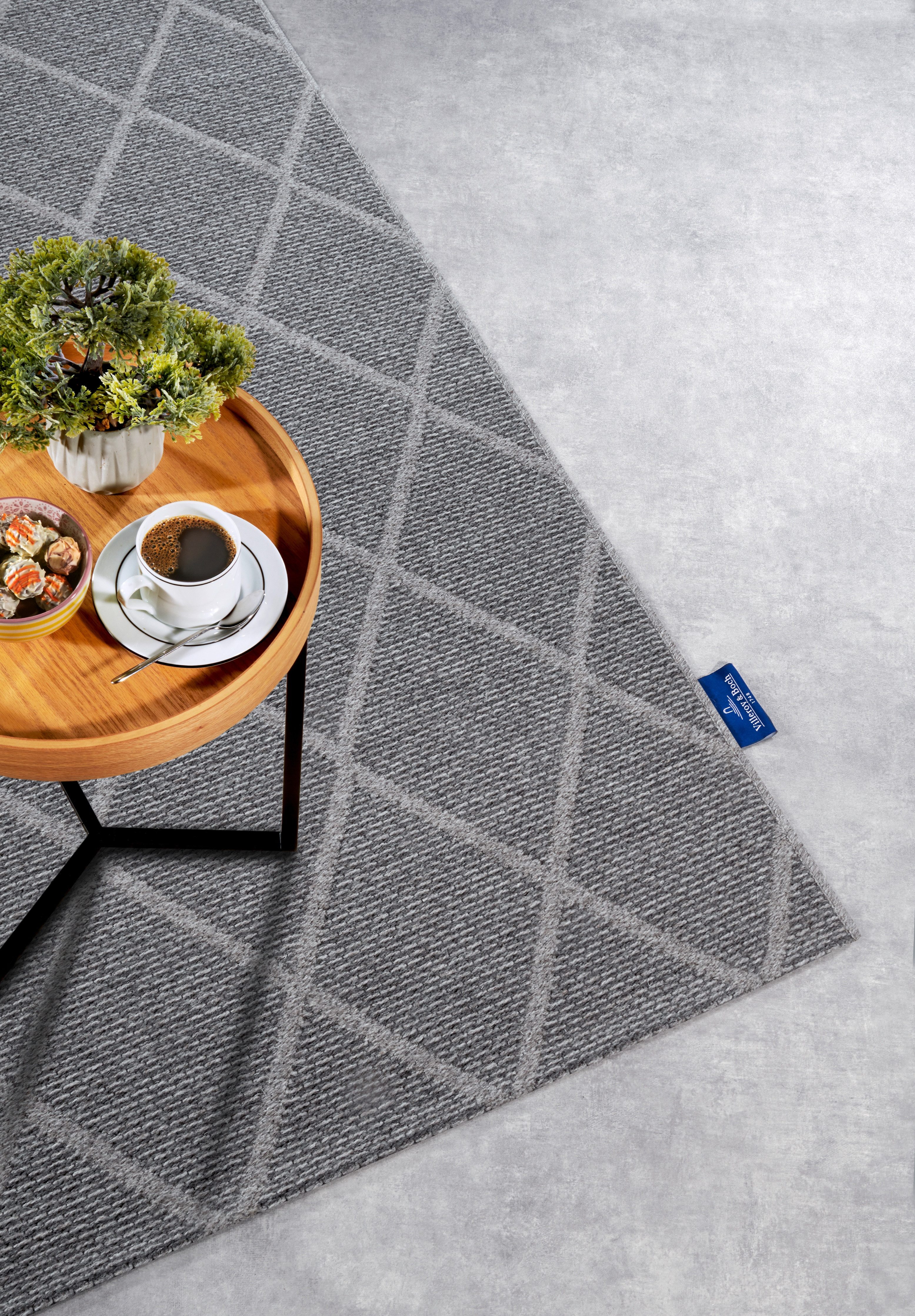 Villeroy & Boch Wollen kleed Maria Scheerwol, wol, natuur, woonkamer, slaapkamer, boho, scandi