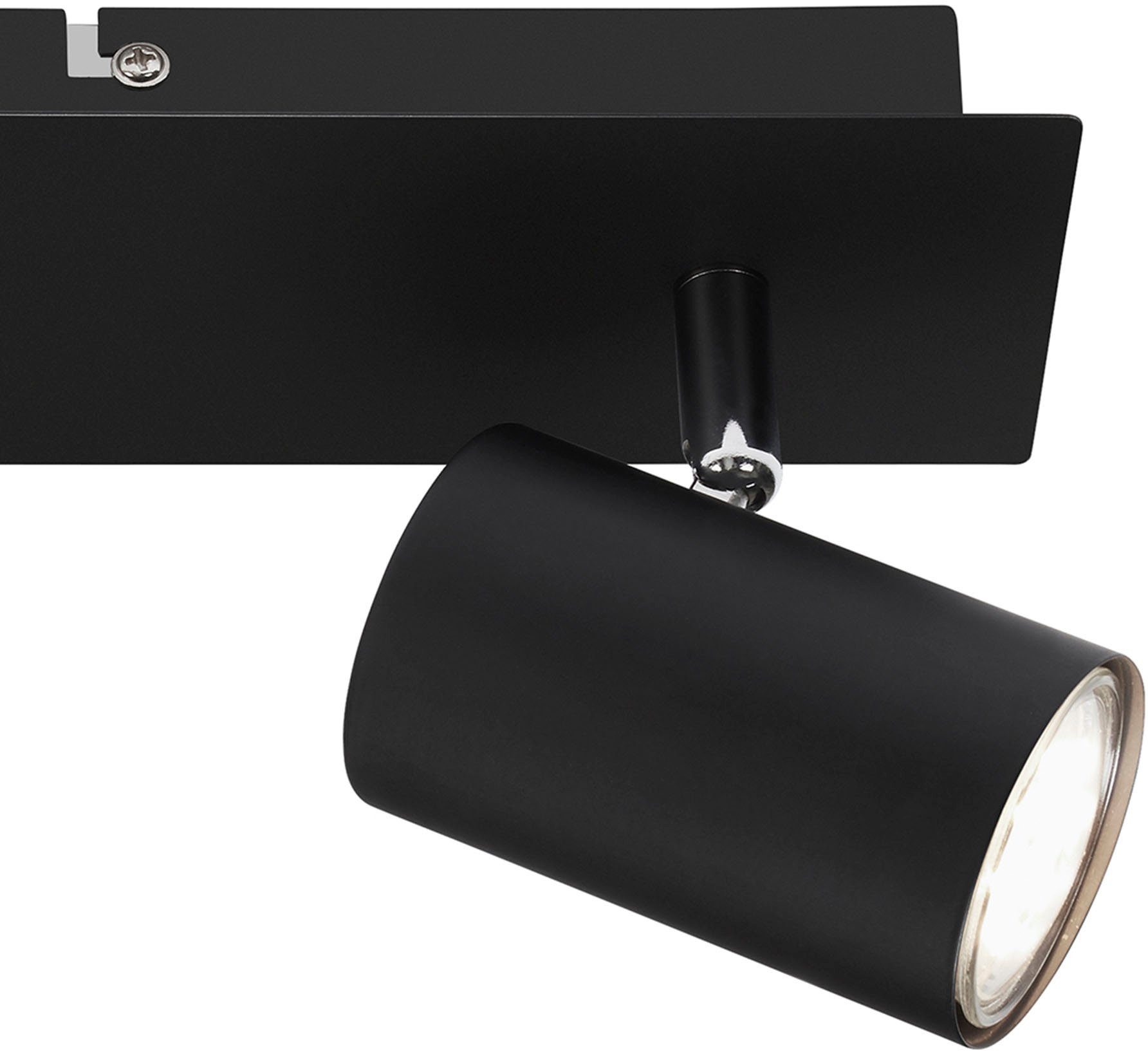 Briloner Leuchten Ledplafondspots 2857035 Run Plafondlamp, 45x8x12,3 cm, zwart, max. 40W, GU10, woonkamer, gang