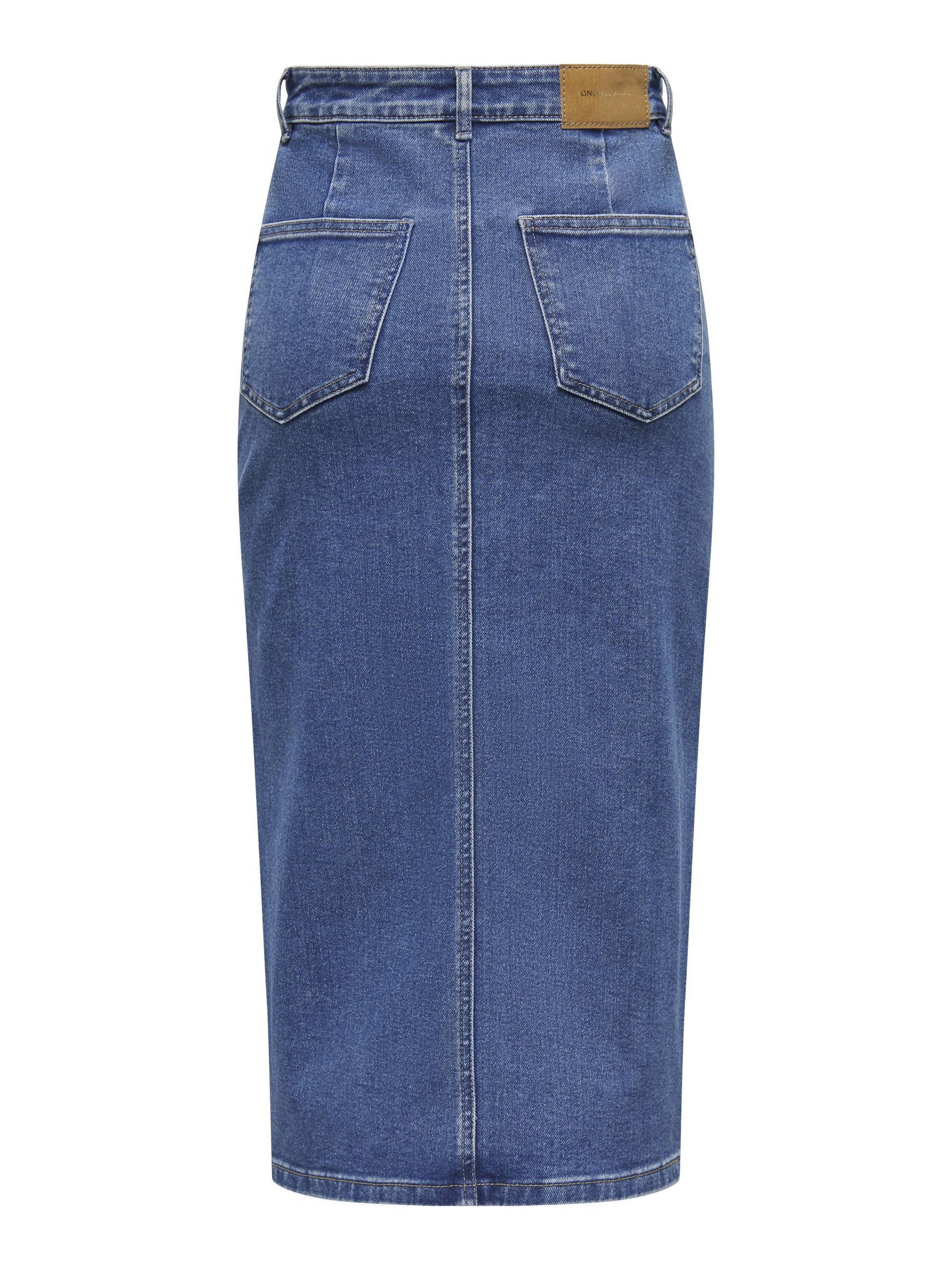 Only Jeans rok ONLSIRI FRONT SLIT SKIRT DNM GUA NOOS