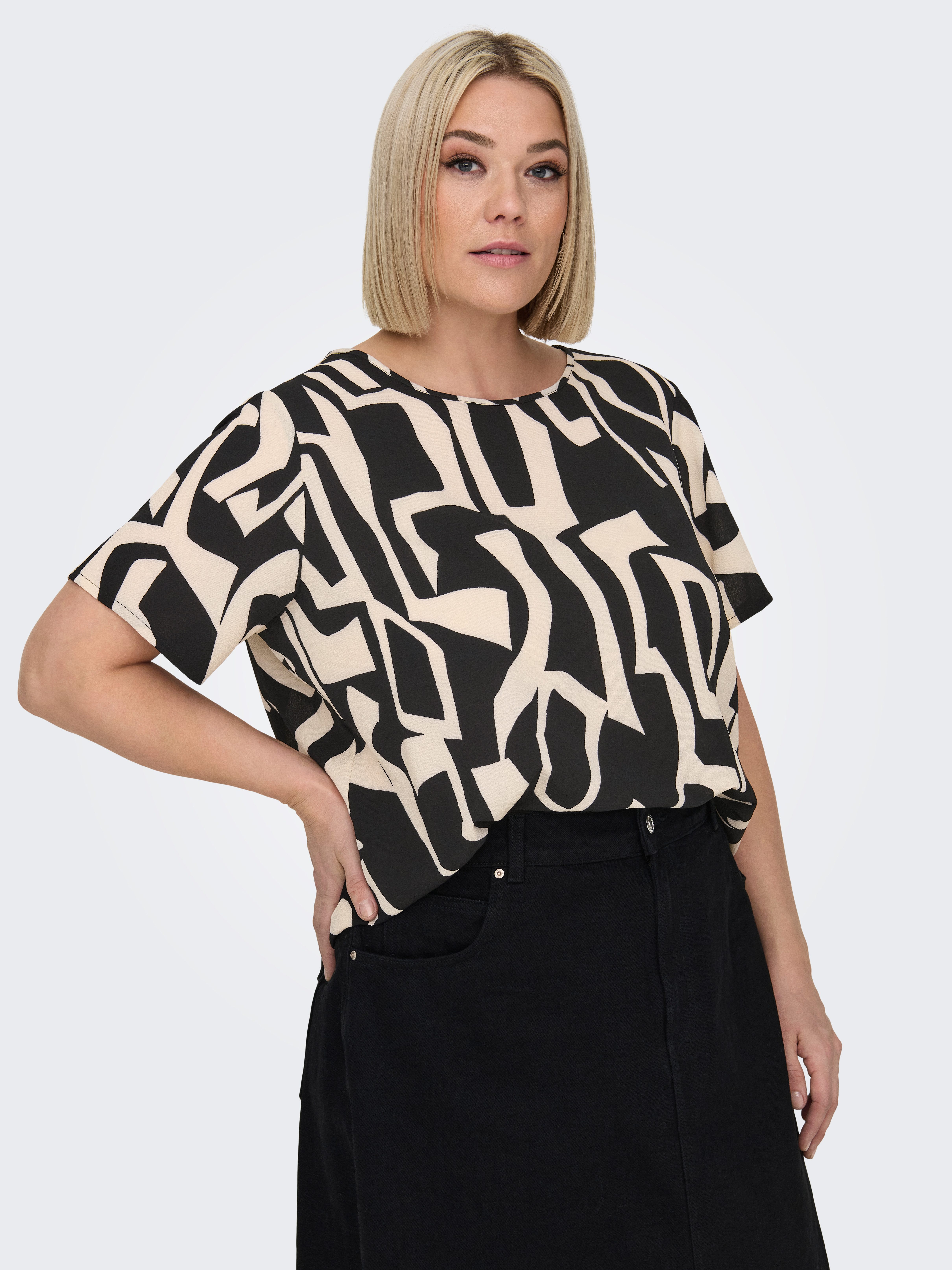 ONLY CARMAKOMA Shirtblouse CARVICA SS TOP WVN NOOS