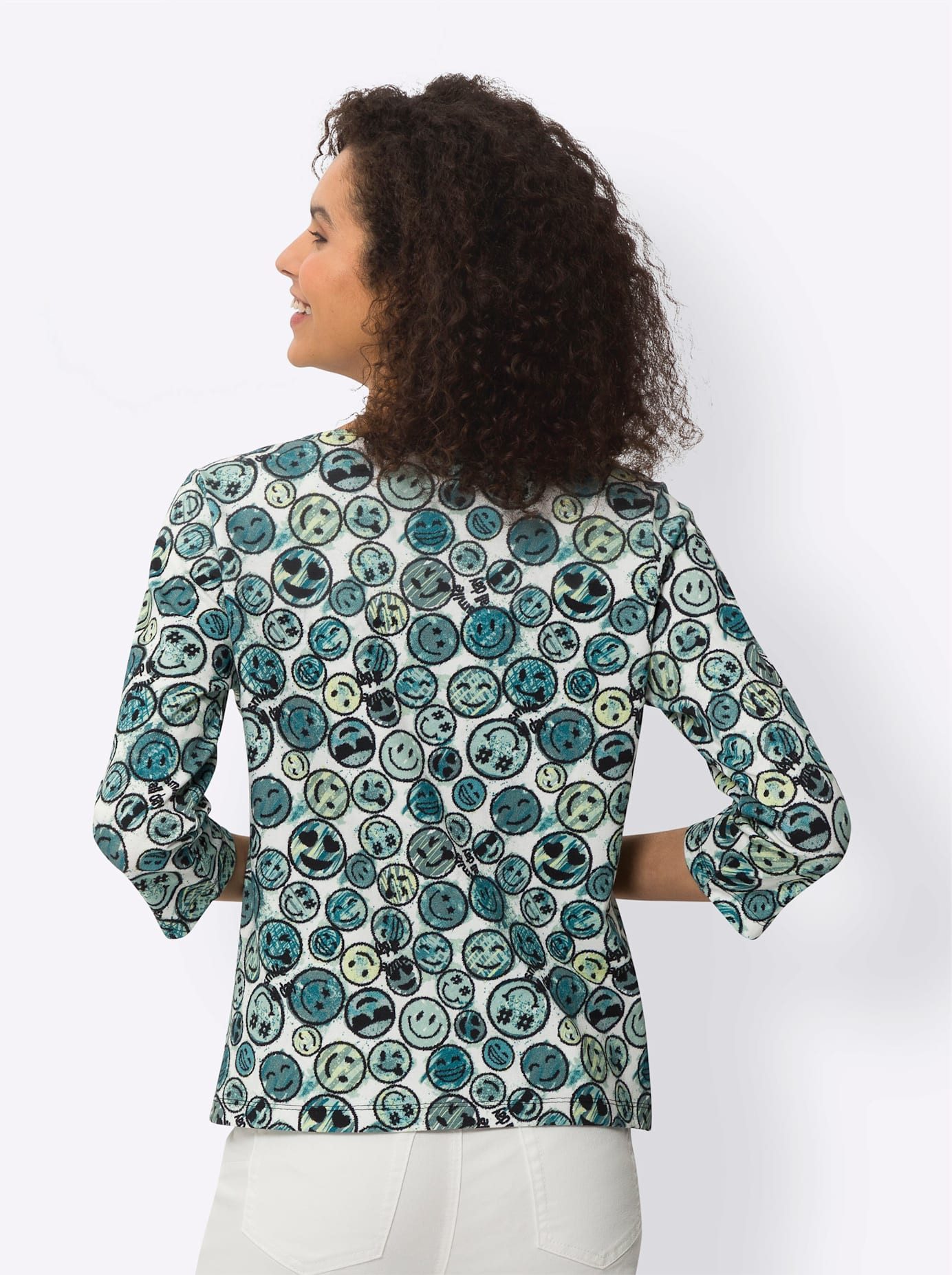 heine Shirt met ronde hals Gedessineerd shirt (1-delig)
